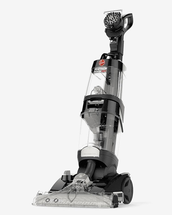 غسالة السجاد والأرضيات الصلبة هوفر بلاتينيوم باور ماكس، فرشاة دوارة 360 درجة معاكسة، بتقنية أكوا سبين XL، مناسبة للمنزل والمكتب والمجالس والمزيد، لون أسود، ضمان لمدة عام - CWKTH012