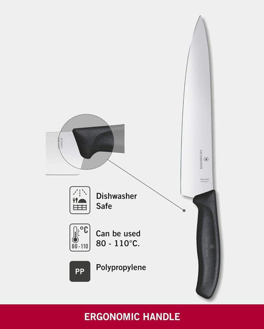 سكين نحت فيكتورينوكس سويس كلاسيك، 22 سم، أسود مستقيم، 6.8003.22B