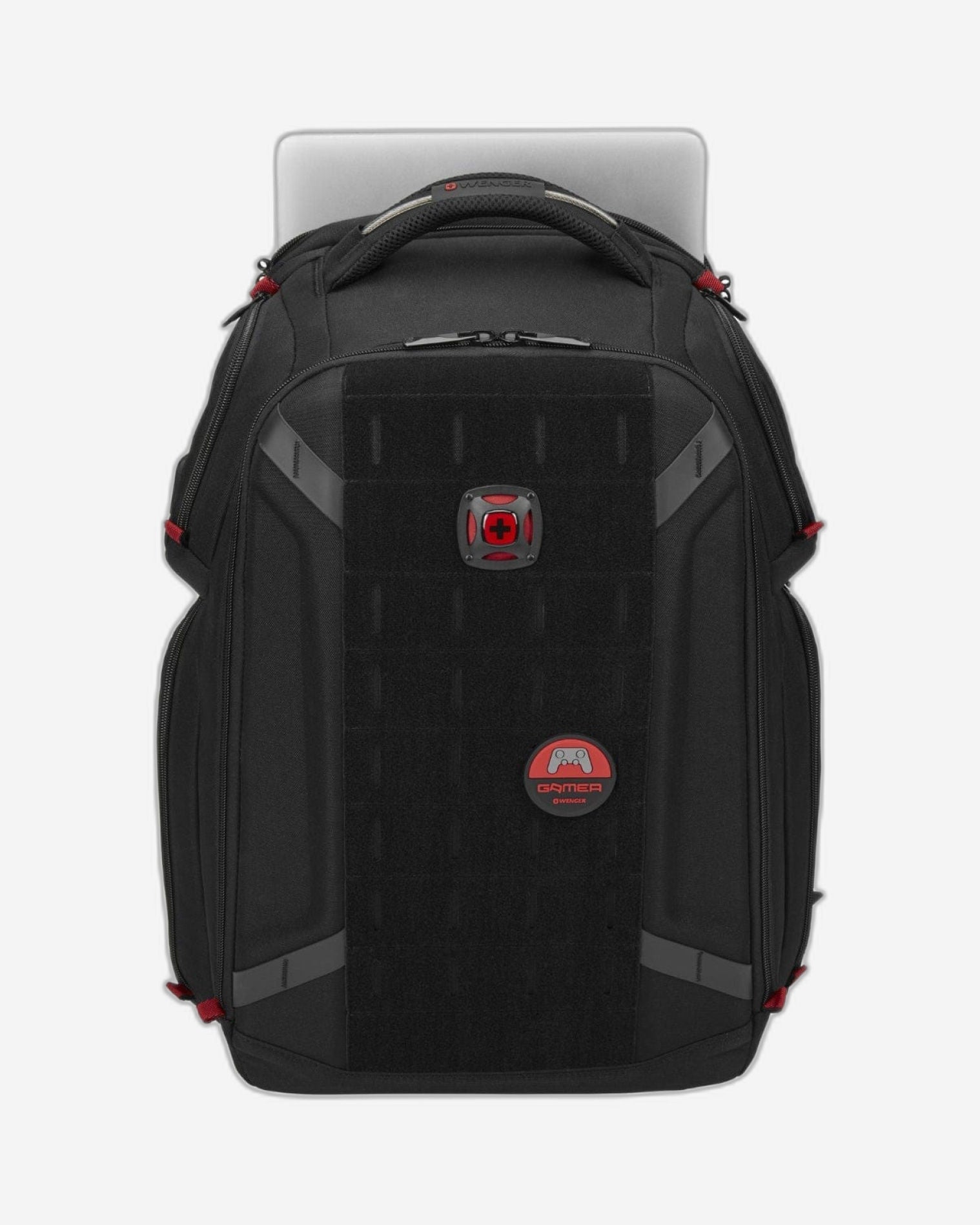 حقيبة ظهر وينجر تيك بلاير ون للألعاب مقاس 17.3 بوصة مع جيب للكمبيوتر اللوحي، لون أسود - 611650