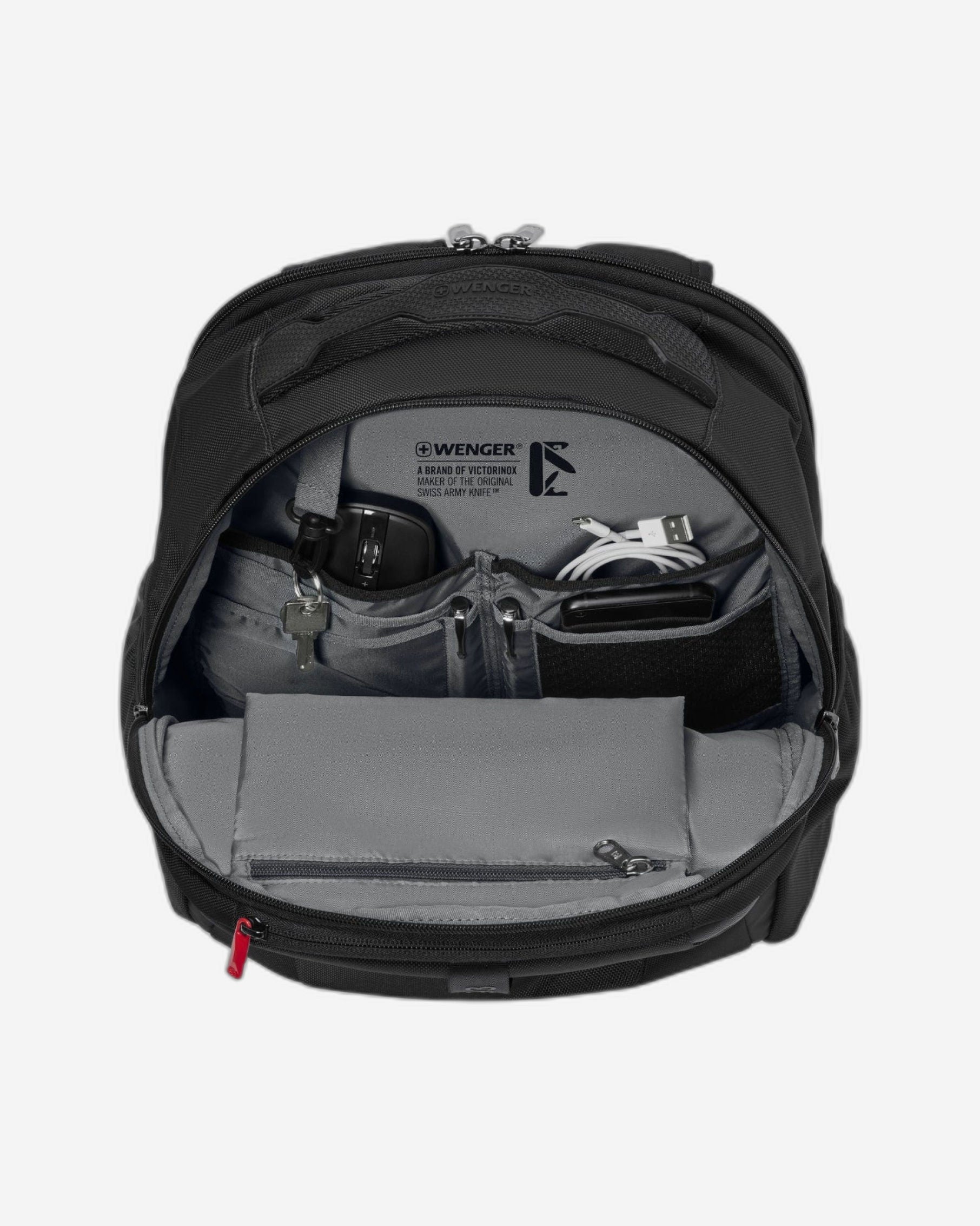 حقيبة ظهر Wenger XE Professional للكمبيوتر المحمول مقاس 15.6 بوصة مع جيب للكمبيوتر اللوحي باللون الأسود - 612739