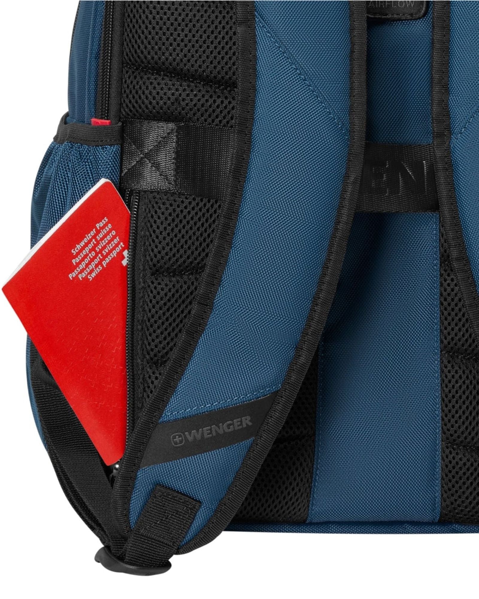 حقيبة ظهر Wenger XE Professional للكمبيوتر المحمول مقاس 15.6 بوصة مع جيب للكمبيوتر اللوحي باللون الأزرق - 612740