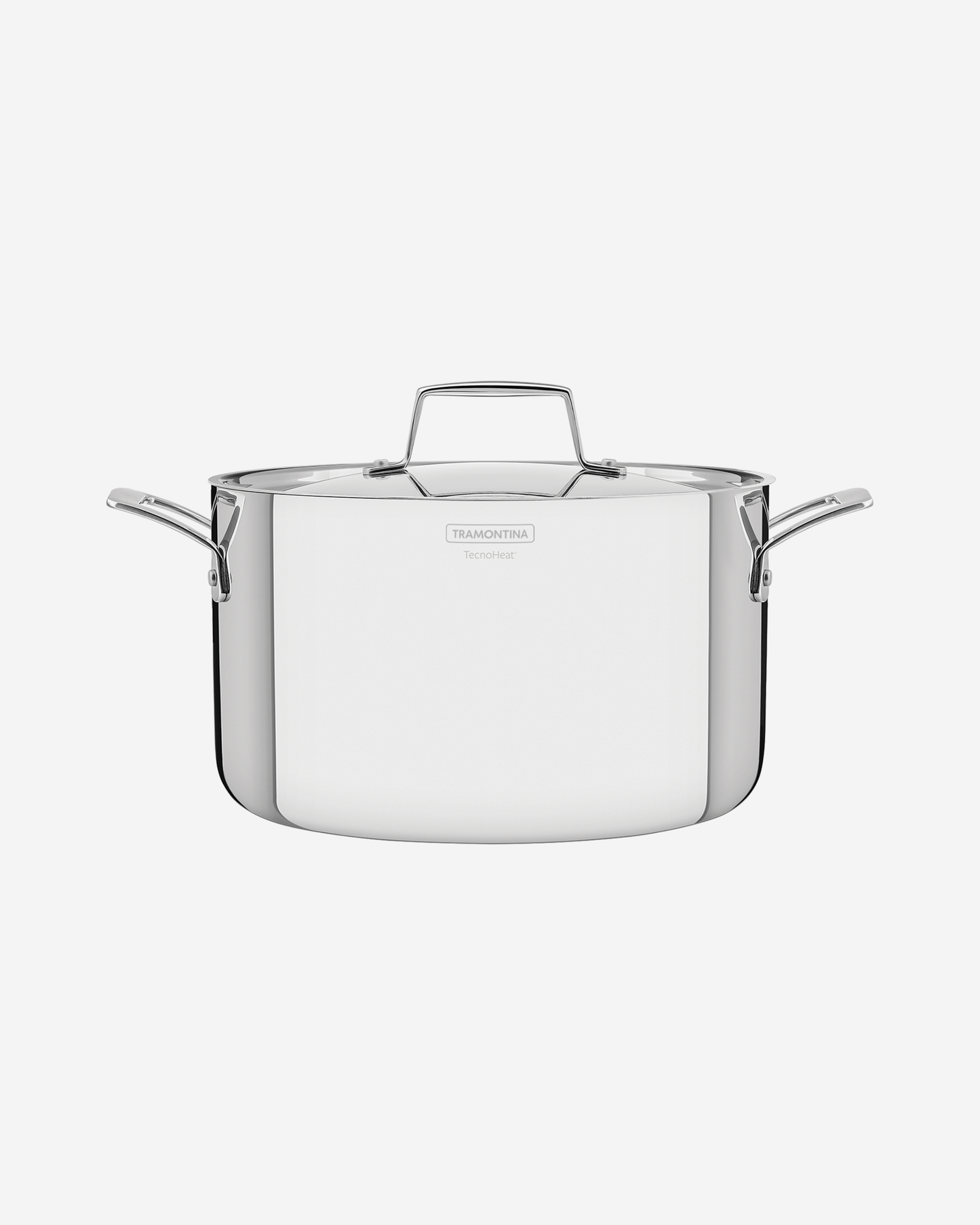 طبق خزفي عميق من ترامونتينا جرانو، 24 سم، 5.8 لتر، مصنوع من الفولاذ المقاوم للصدأ، مع هيكل ثلاثي الطبقات وغطاء ومقابض