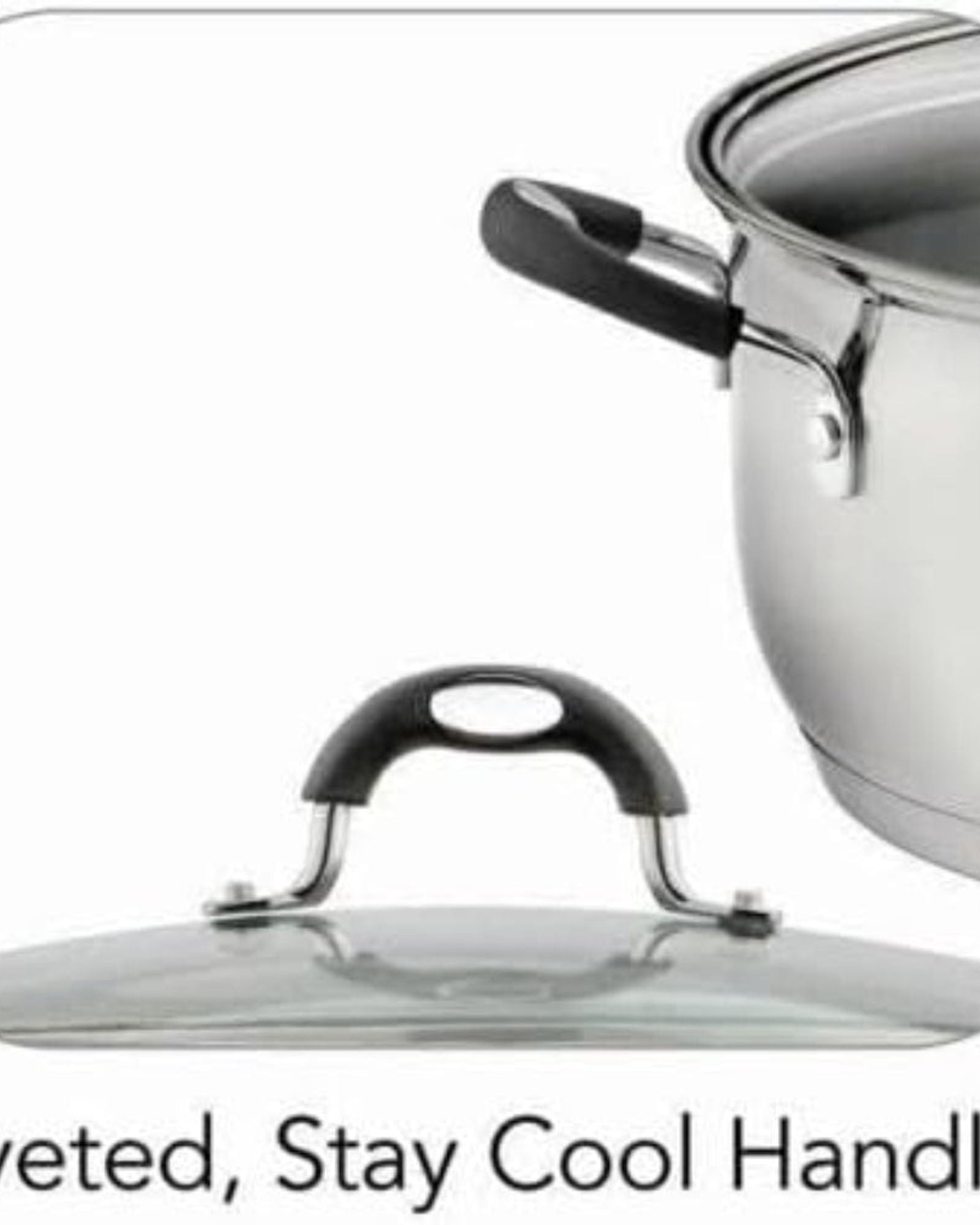 ترامونتينا البرازيل - وعاء طهي مسطح من الفولاذ المقاوم للصدأ 30 سم وسعة 8.9 لتر مع قاع ثلاثي الطبقات