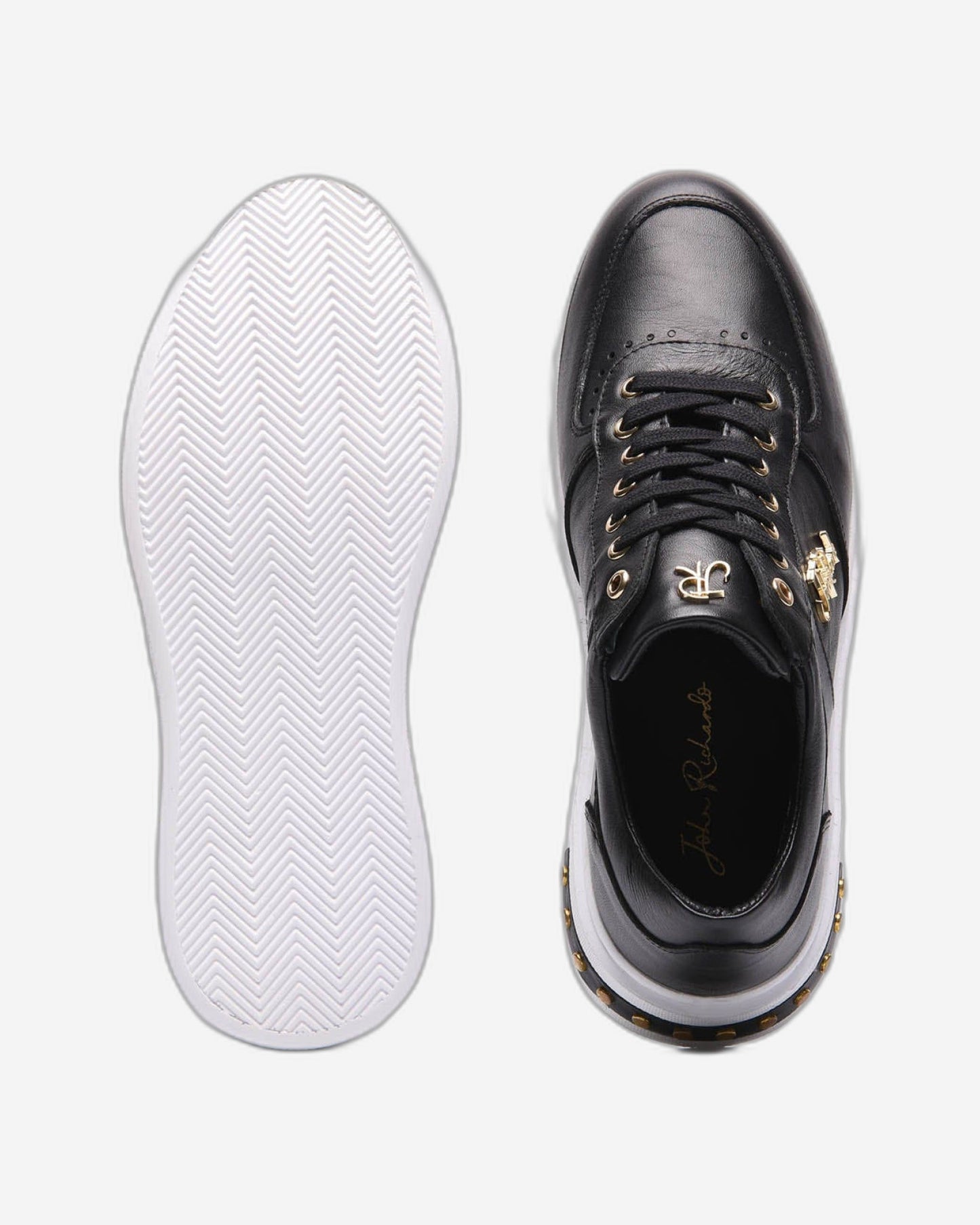 حذاء رياضي رجالي من جون ريتشاردو باللون الأسود - 16051-1