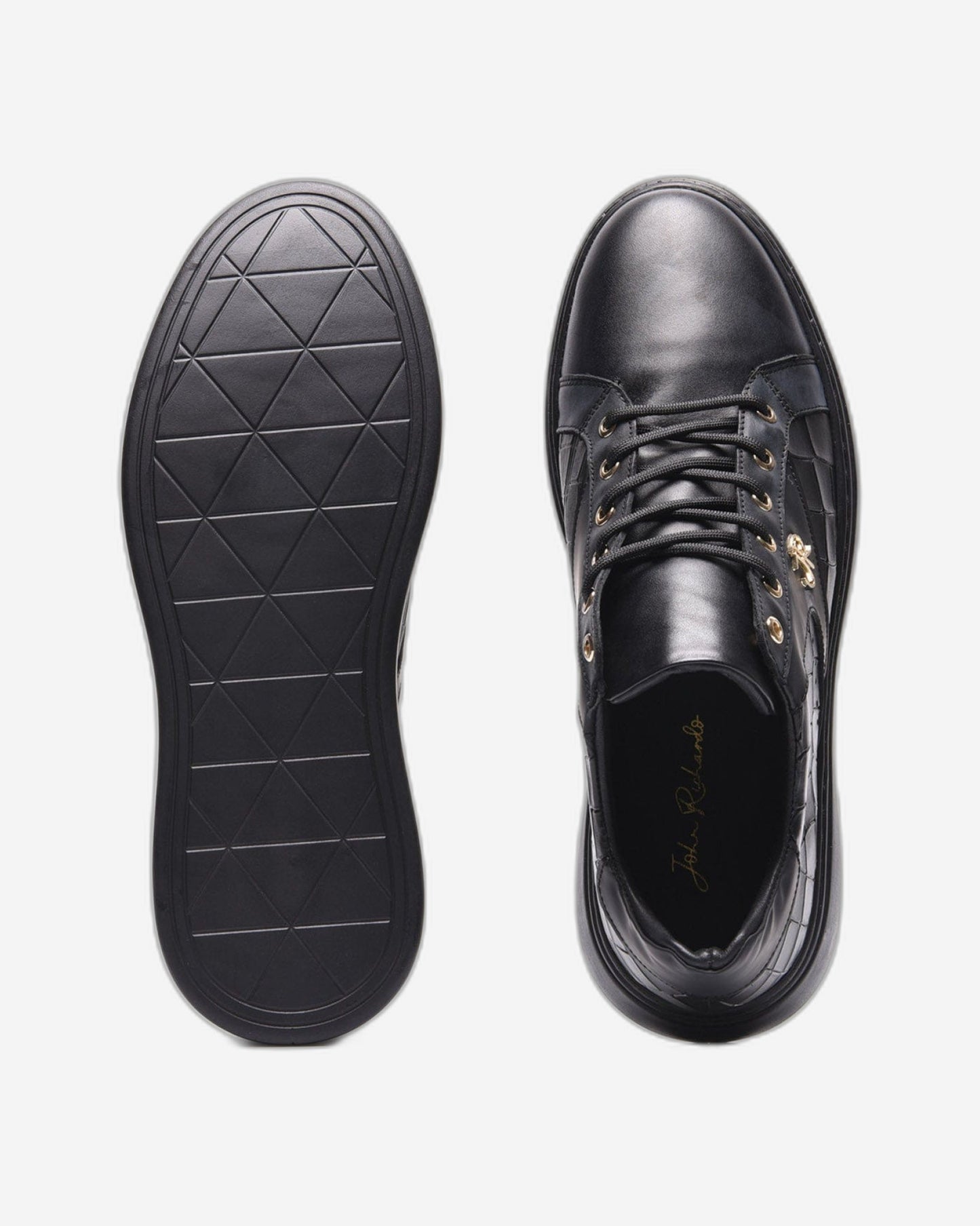 حذاء رياضي رجالي من جون ريتشاردو باللون الأسود - 17188-1