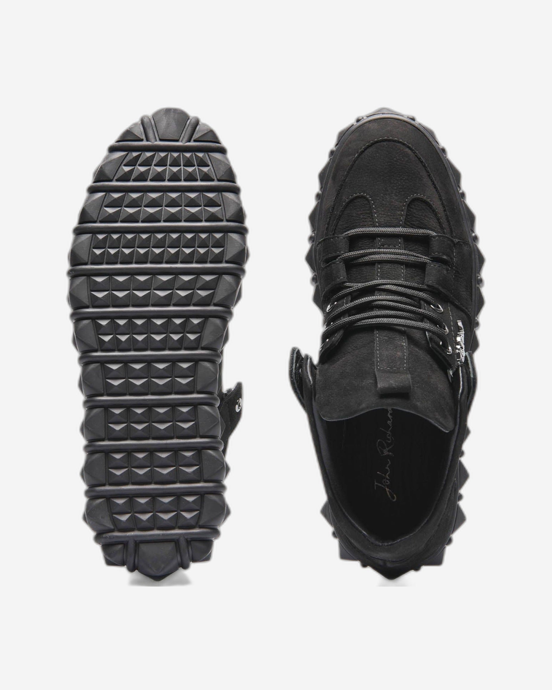 حذاء رياضي رجالي من جون ريتشاردو باللون الأسود - 17125-101