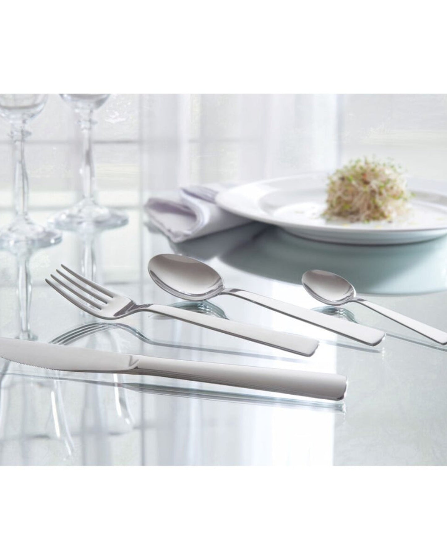 ملاعق شاي من الفولاذ المقاوم للصدأ من ترامونتينا، 6 قطع