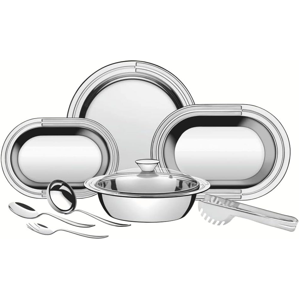 Tramontina Brazil Ciclo 8-Piece Stainless Steel Serving Set