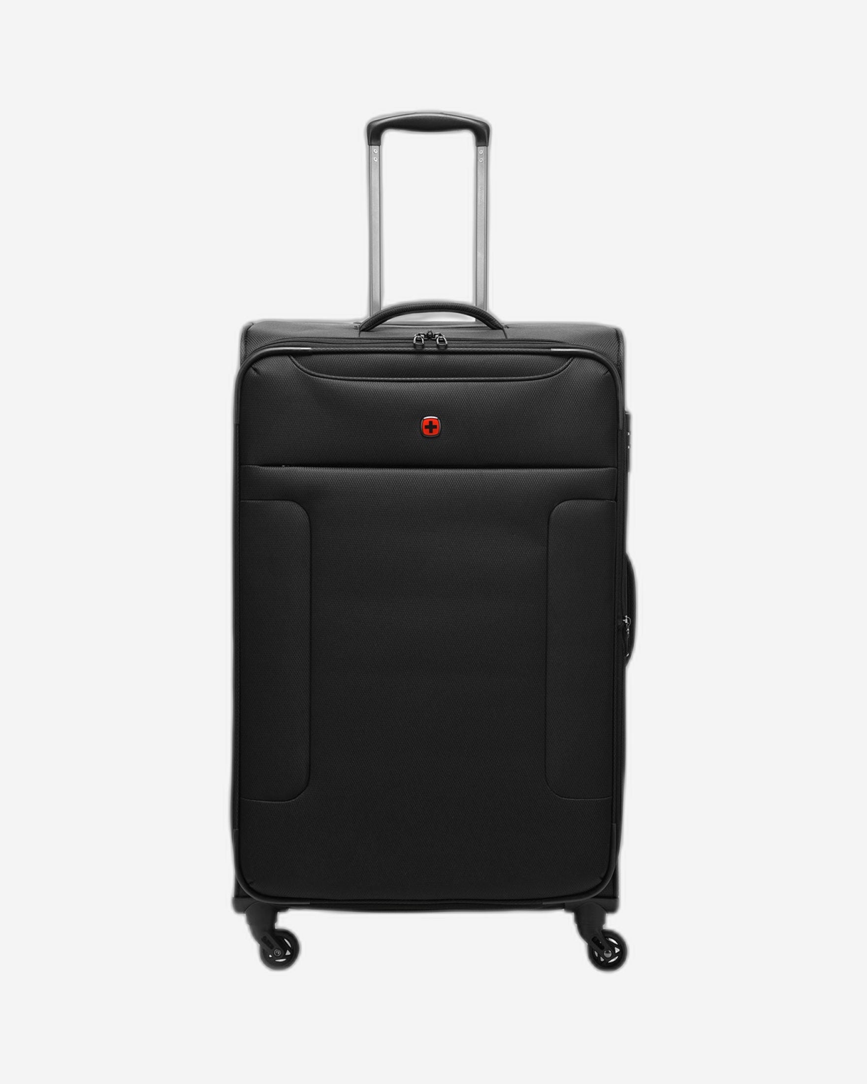 مجموعة حقائب سفر وينجر إيزي الناعمة القابلة للتمدد، 54+68+80 سم، مجموعة من 3 قطع - أسود