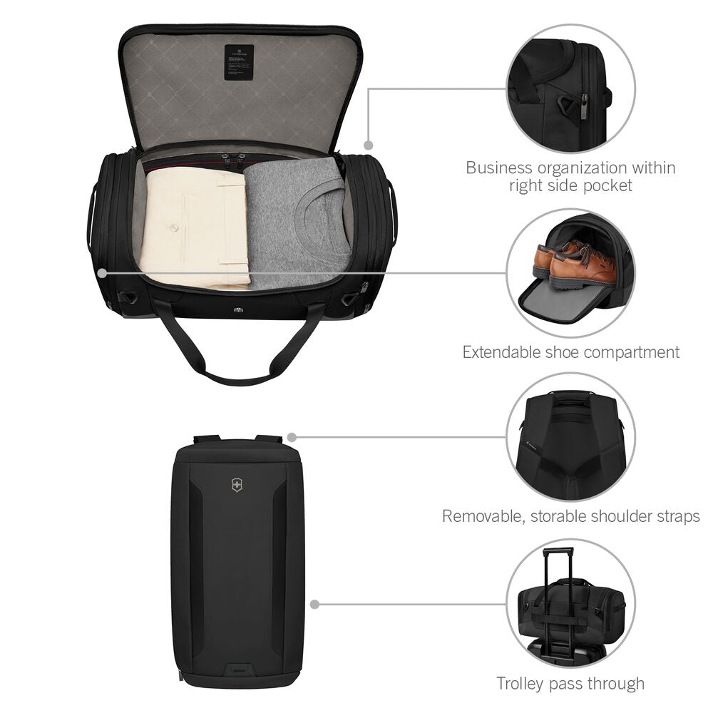 Victorinox Altmont Modern 2-Way Duffle/Backpack Bag Black