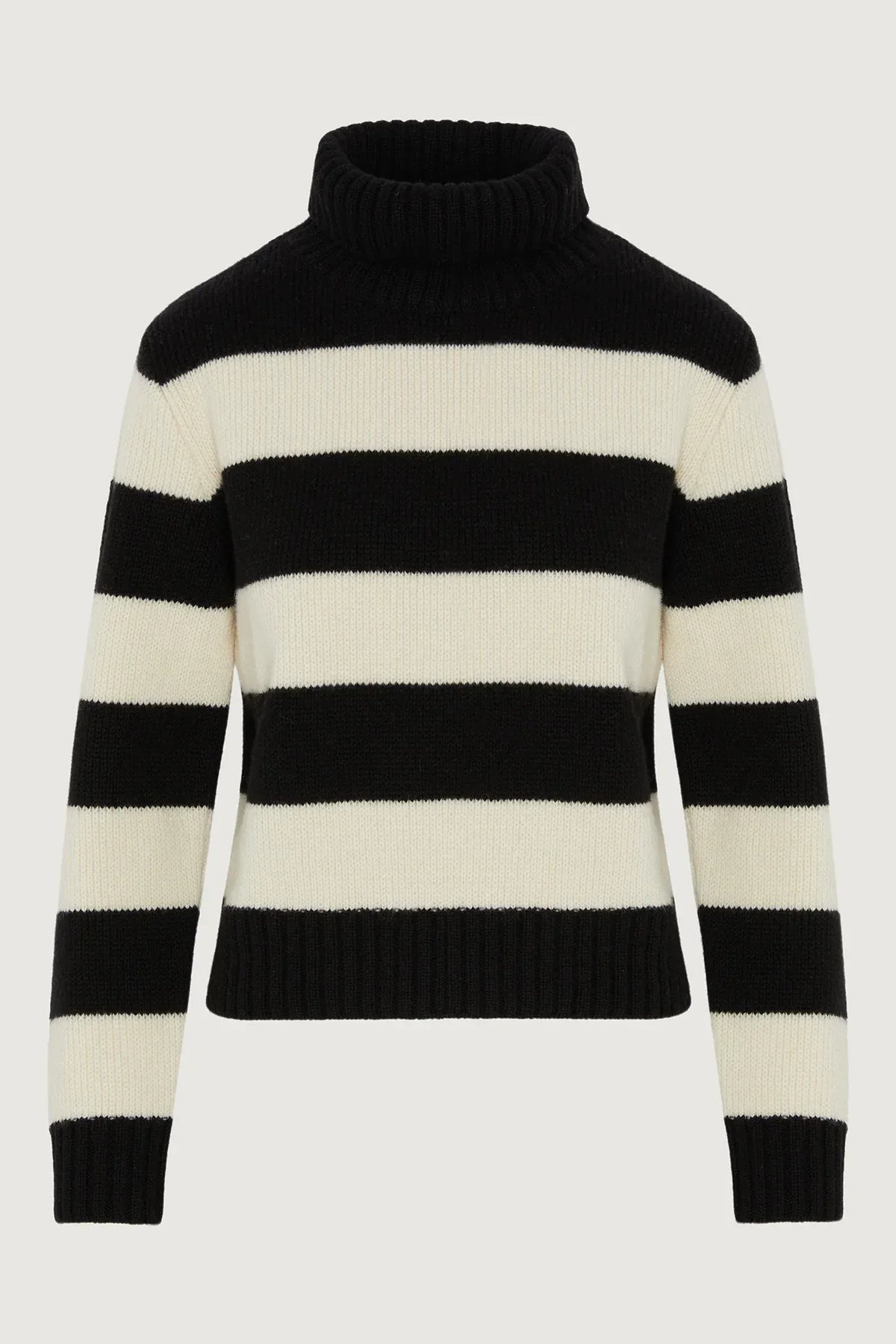 Gemma Chunky Roll Neck in Black