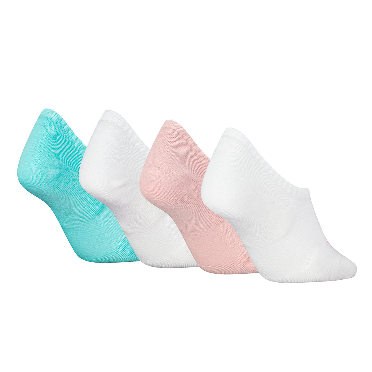 جوارب Calvin Klein Jeans النسائية غير المرئية - عبوة من 4 قطع