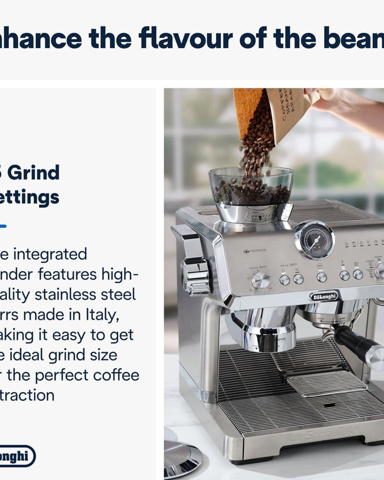 ماكينة صنع القهوة ديلونجي لا سبيشاليستا أوبرا