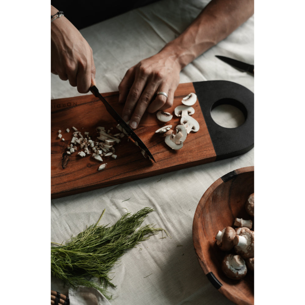 لوح تقطيع خشبي كبير من نورديكو