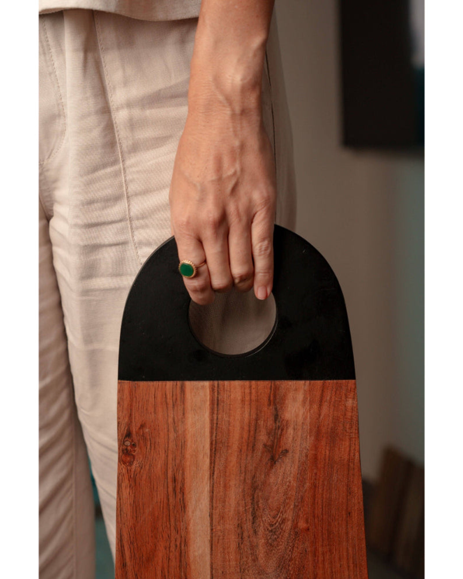 لوح تقطيع خشبي كبير من نورديكو