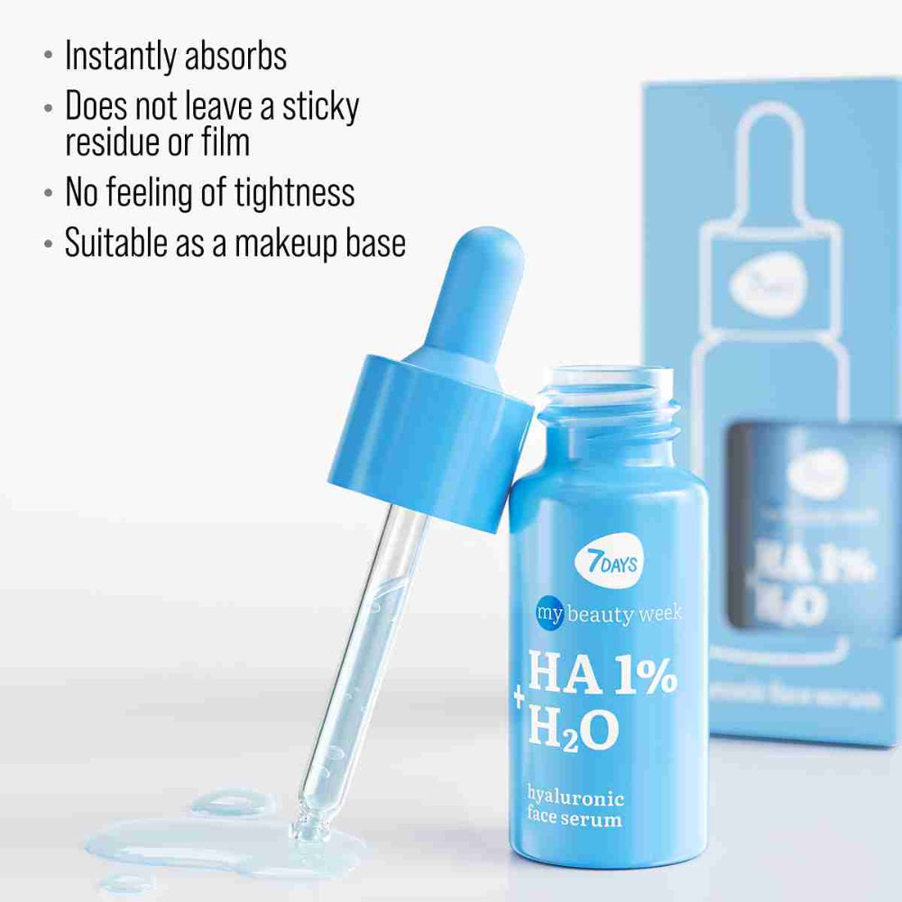 سيروم مرطب للوجه 7DAYS مع حمض الهيالورونيك بنسبة 1% 30 مل