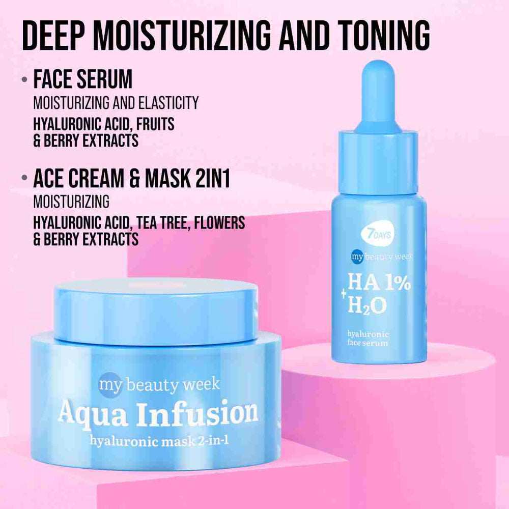 سيروم مرطب للوجه 7DAYS مع حمض الهيالورونيك بنسبة 1% 30 مل