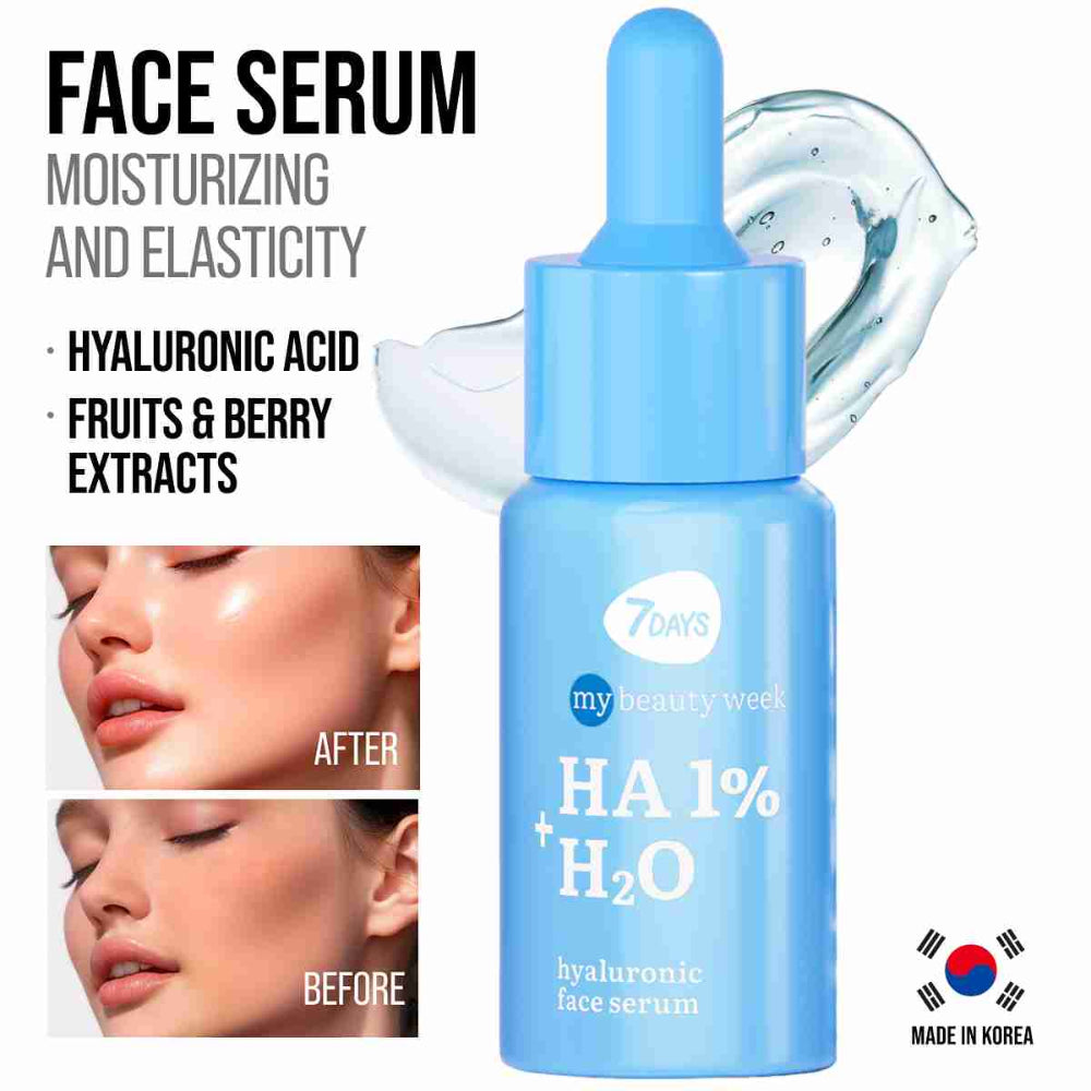 سيروم مرطب للوجه 7DAYS مع حمض الهيالورونيك بنسبة 1% 30 مل