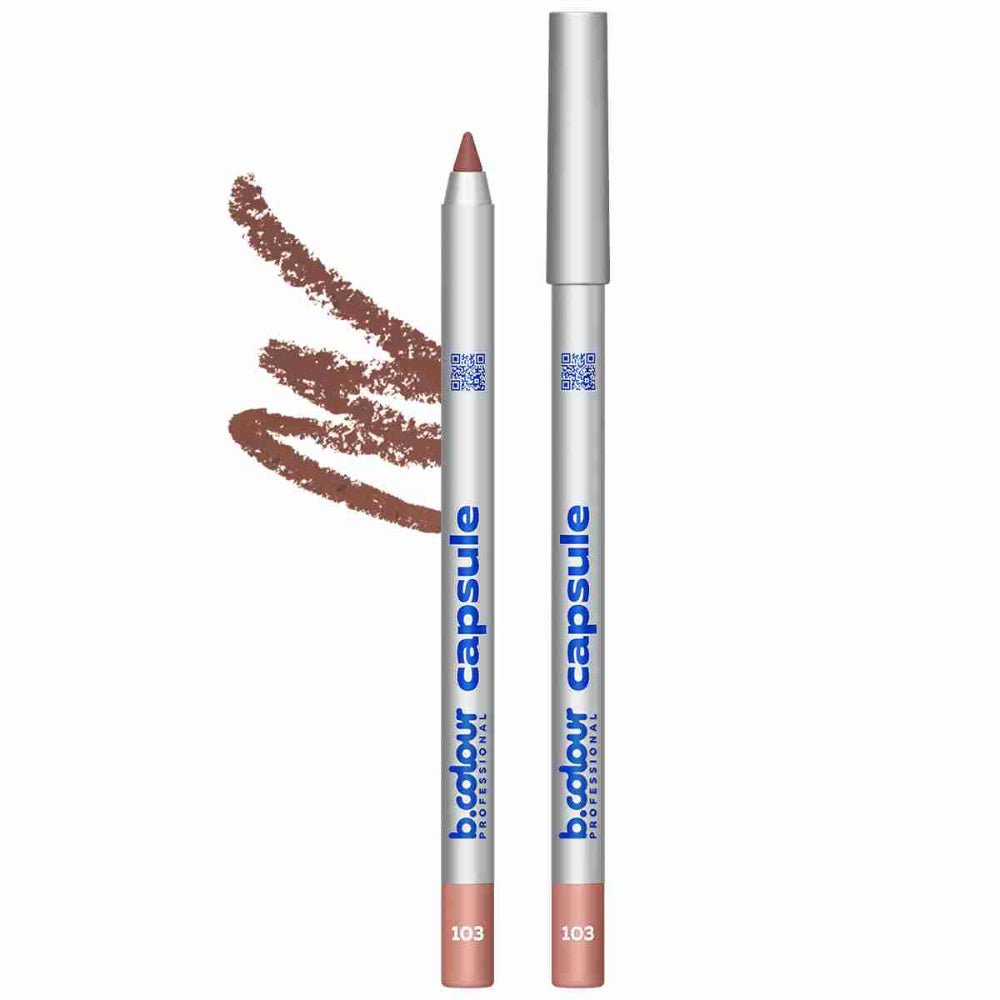 قلم تحديد الشفاه بي. كولور بروفيشنال ١٠٣ - قلم شفاه مطفي يدوم طويلًا بلون وردي نود