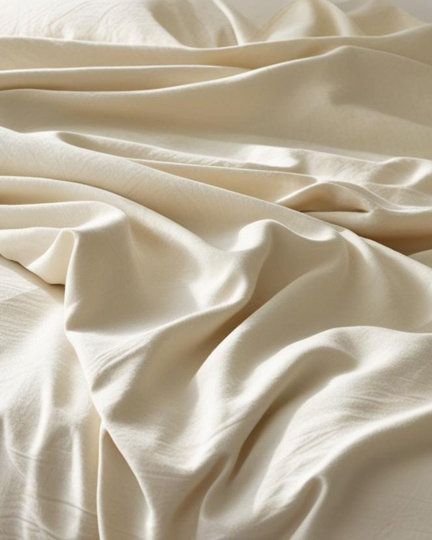 بياضات أسرّة "Sleep City" "800TC Plain Dyes" باللون الكريمي