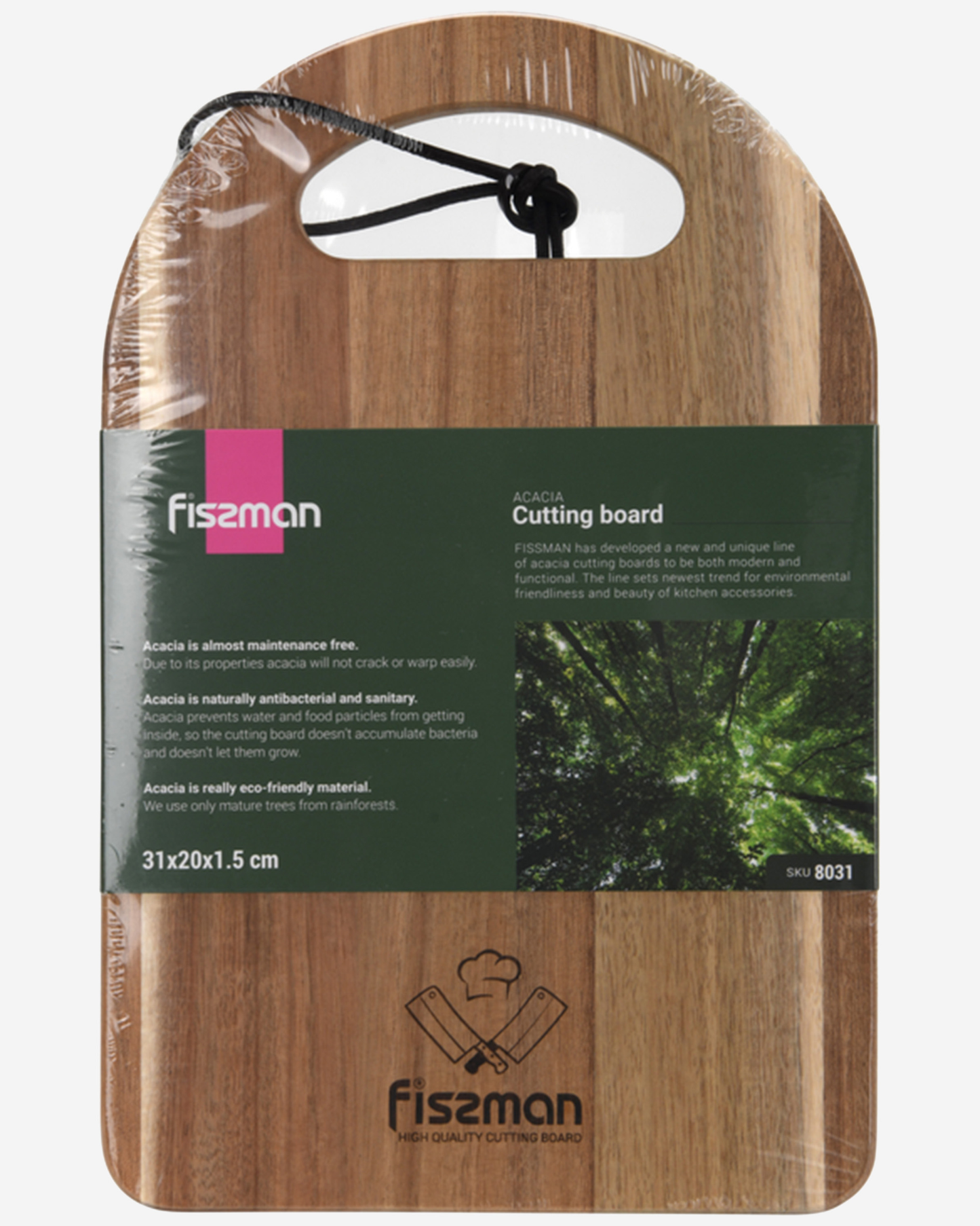 Fissman Acacia Cutting Board 31×20×1.5cm