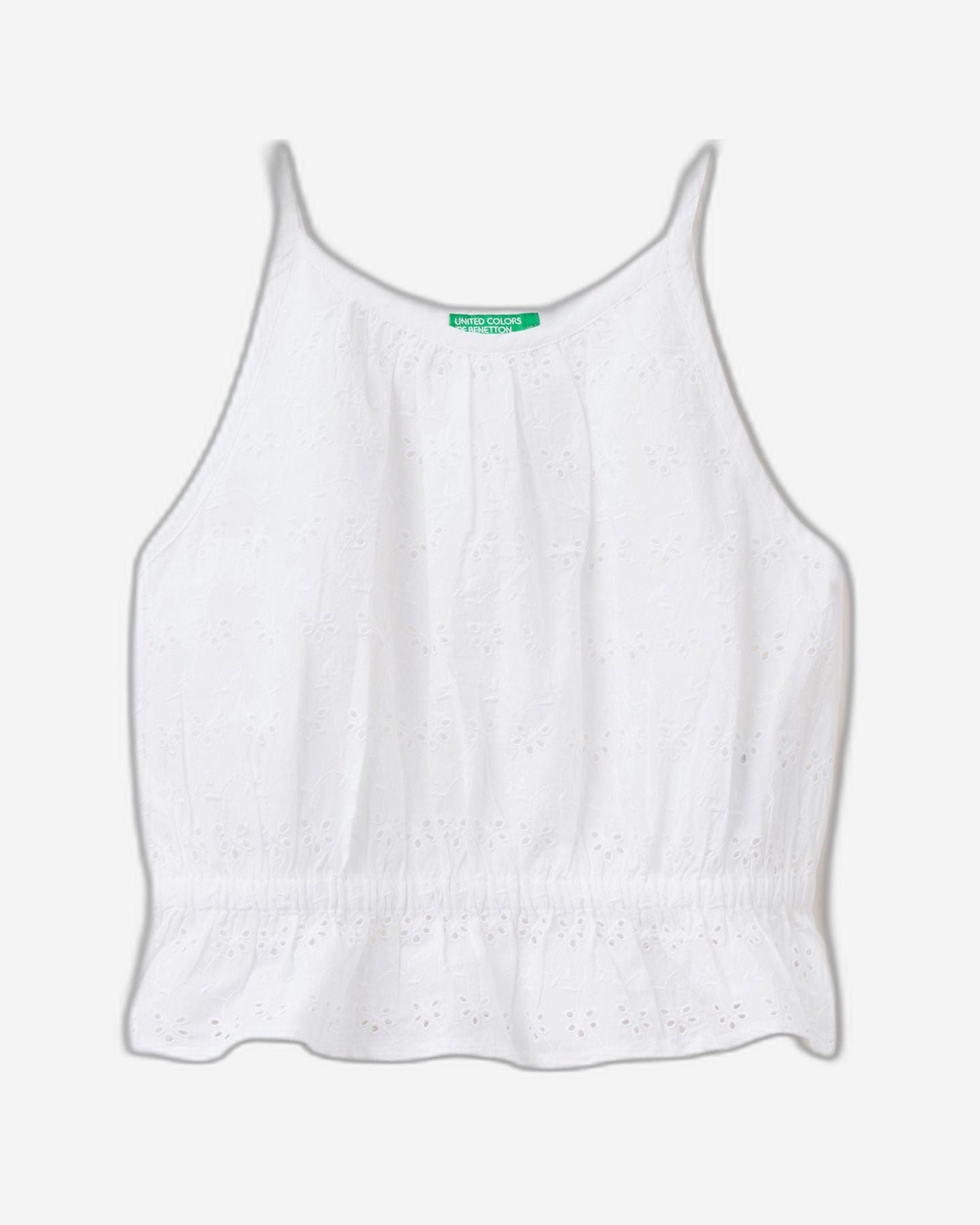 قمة مع التطريز anglaise broderie