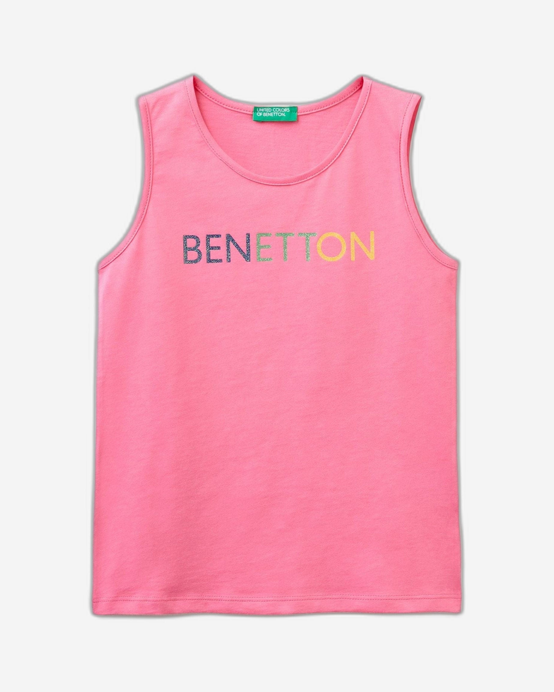 تانك توب مع طباعة شعار لامع