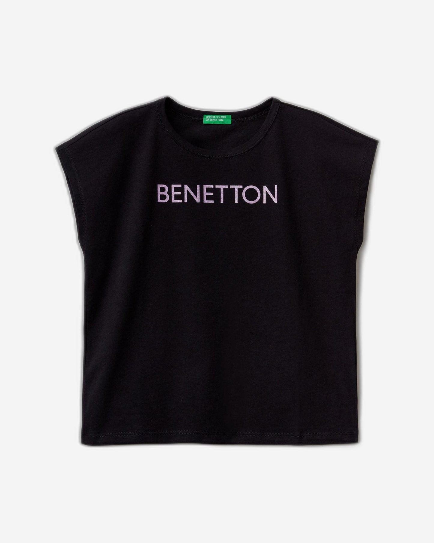 تي شيرت بشعار مطبوع لامع