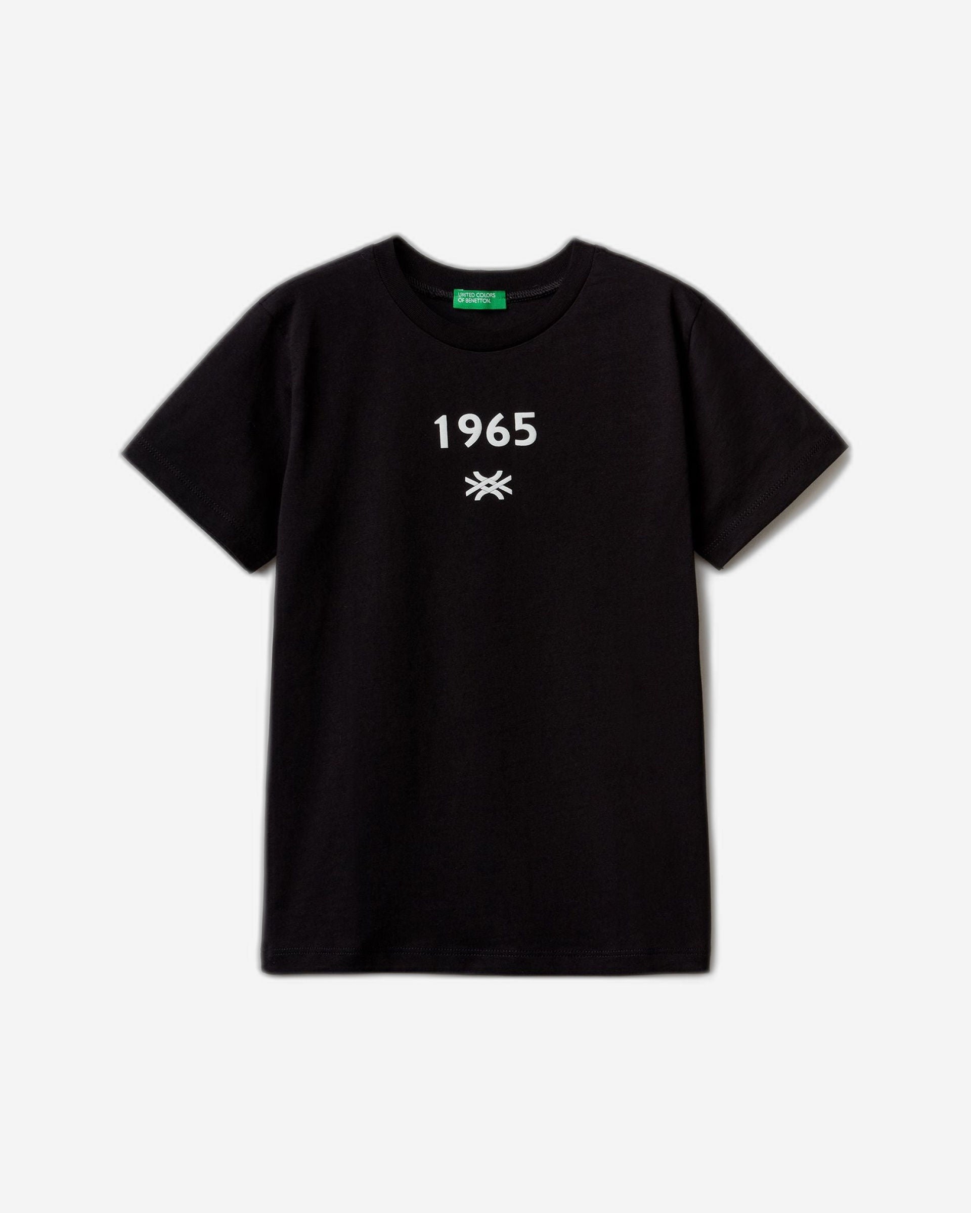 تي شيرت من القطن العضوي بنسبة 100% مع شعار