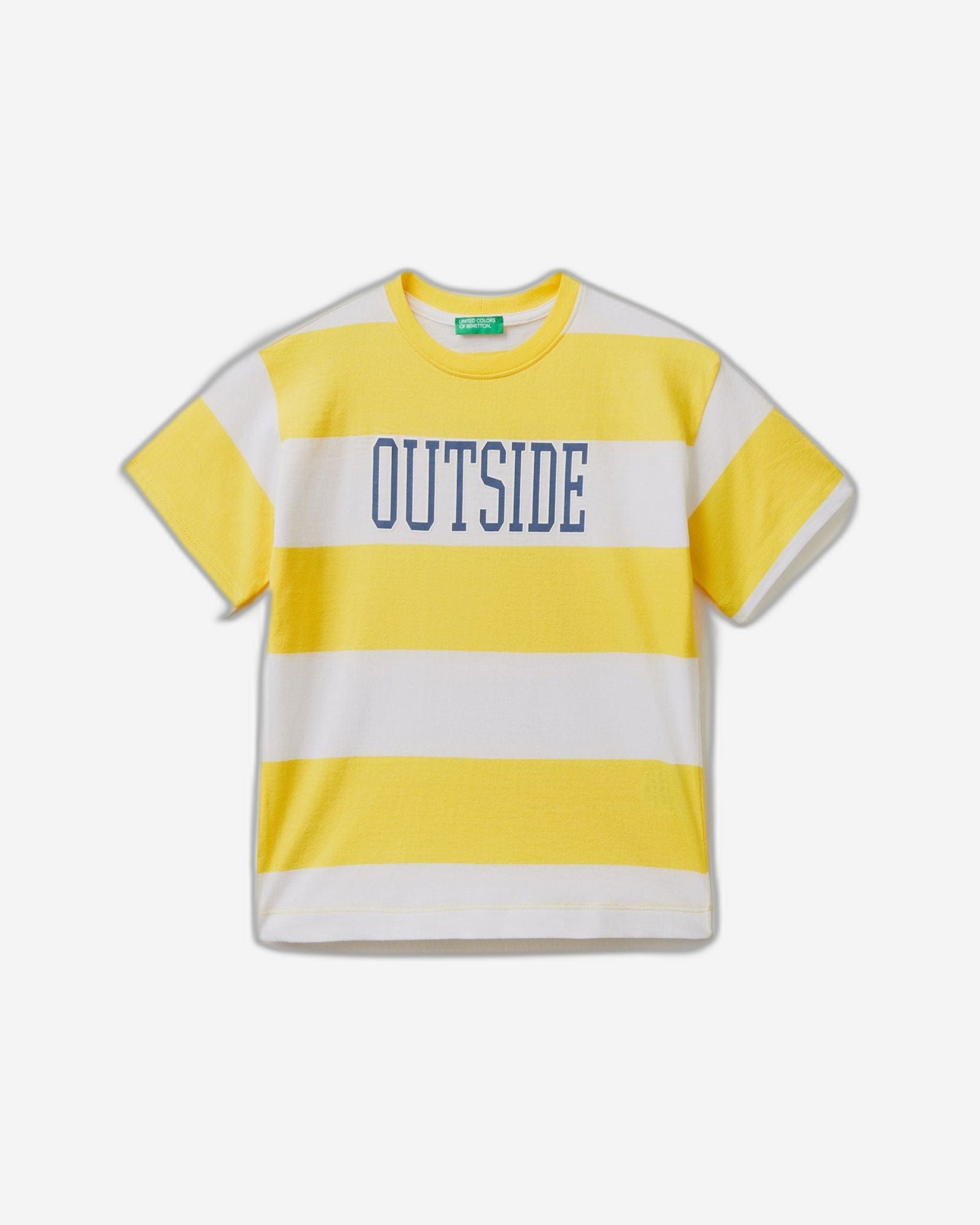 تي شيرت مخطط مع طباعة