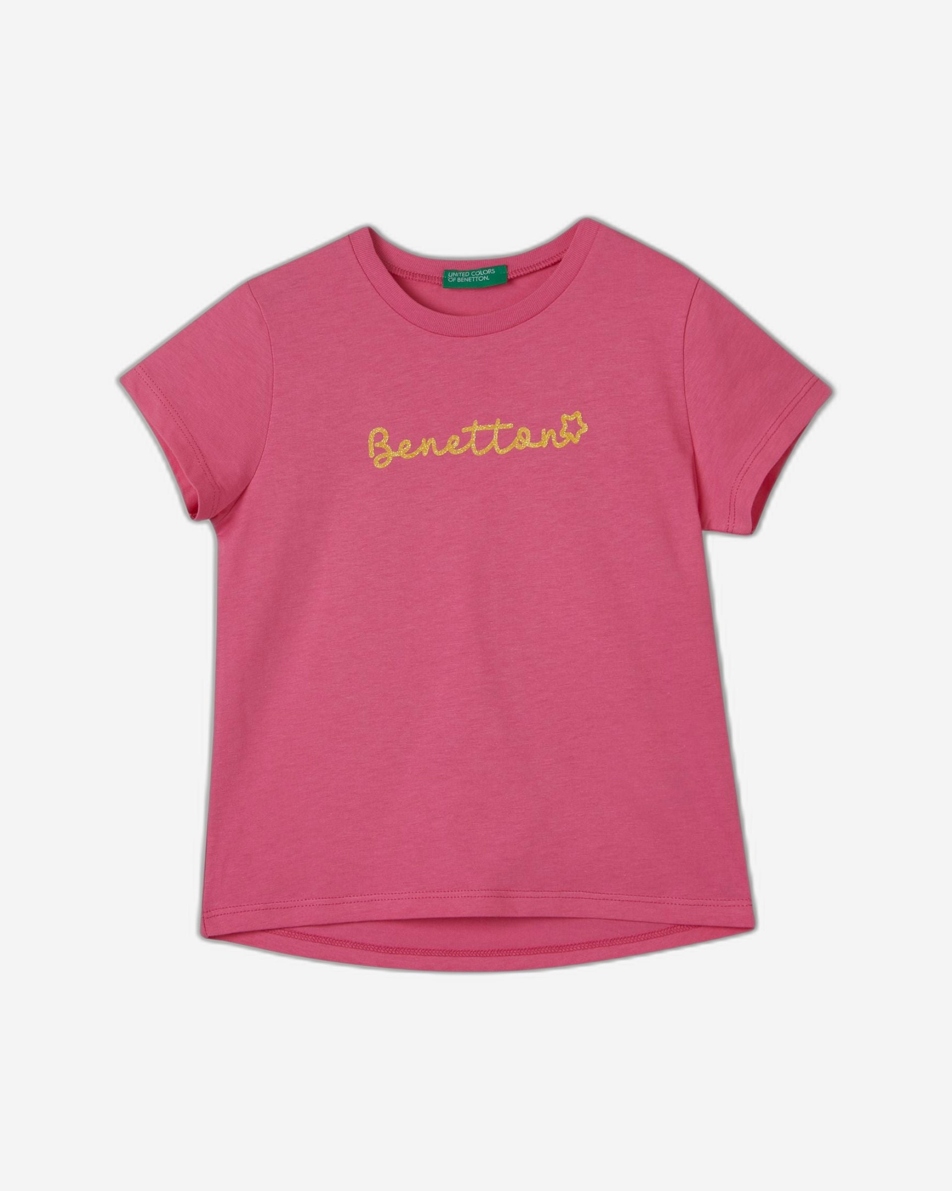 تي شيرت من القطن العضوي مع طباعة الشعار