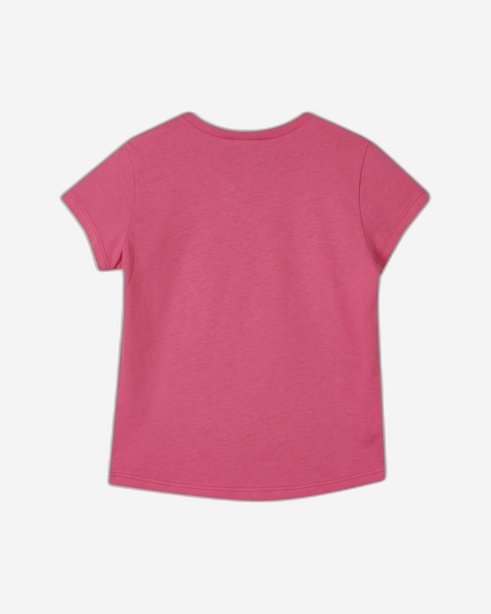 تي شيرت من القطن العضوي مع طباعة الشعار