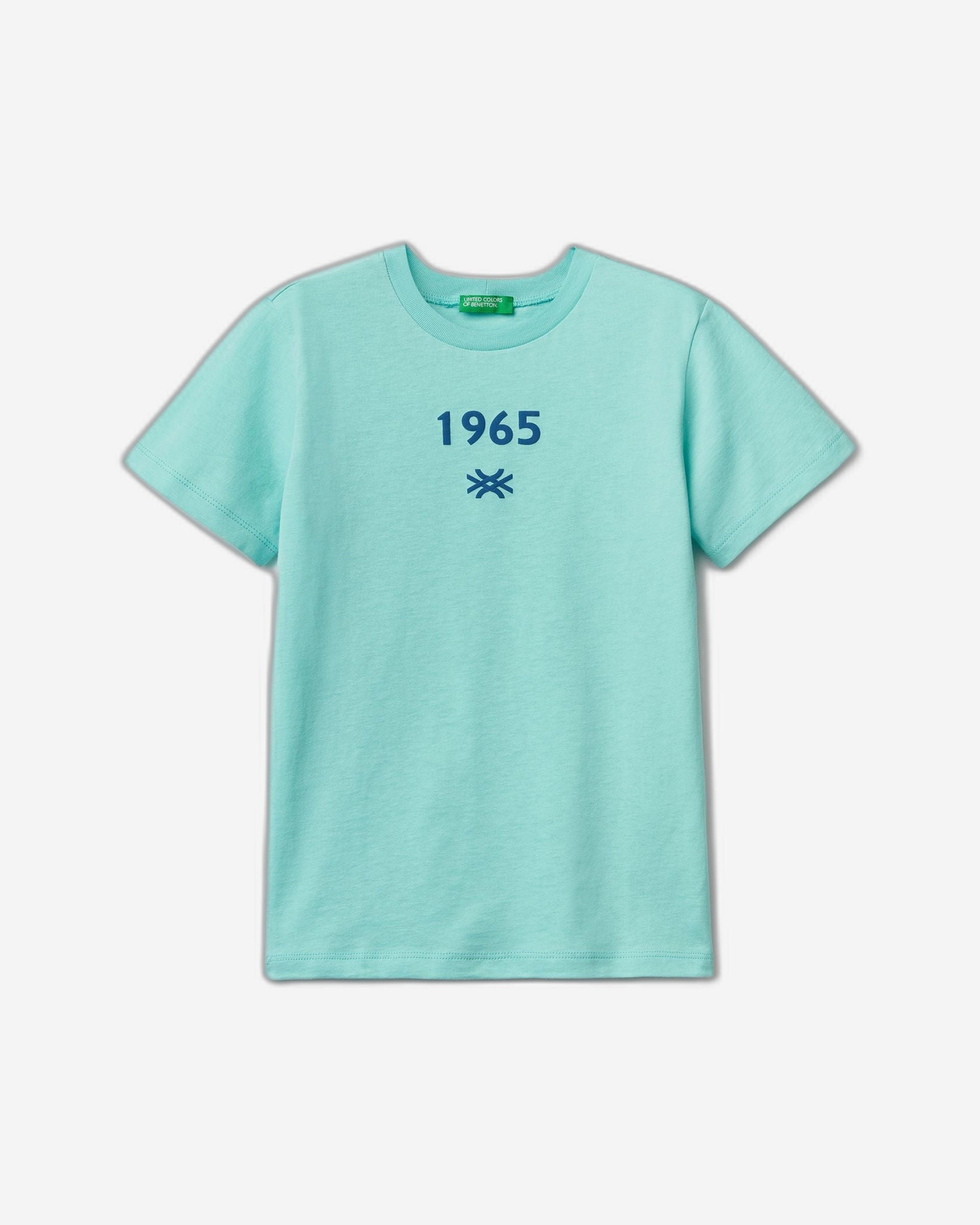 تي شيرت من القطن العضوي بنسبة 100% مع شعار