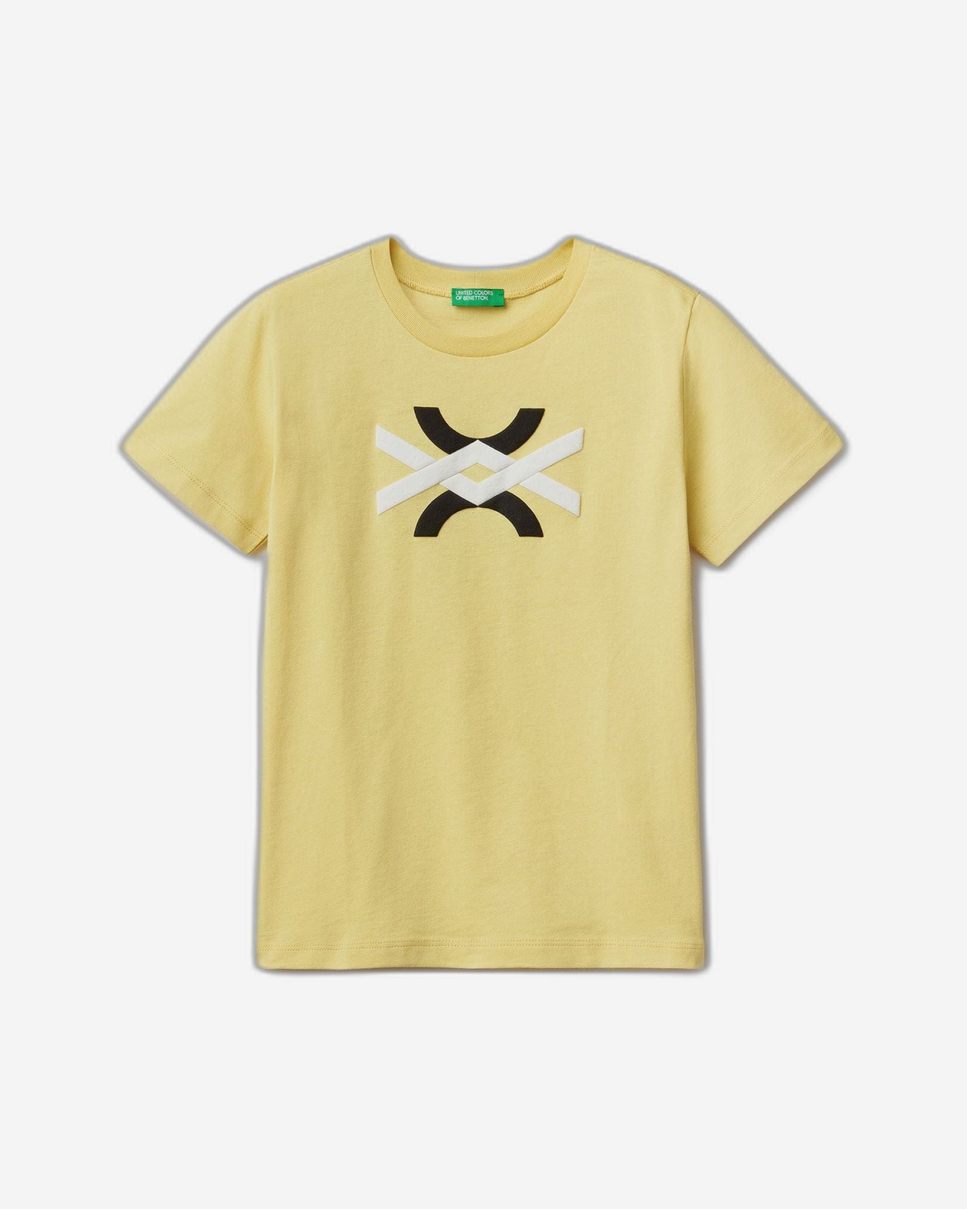 تي شيرت من القطن العضوي بنسبة 100% مع شعار