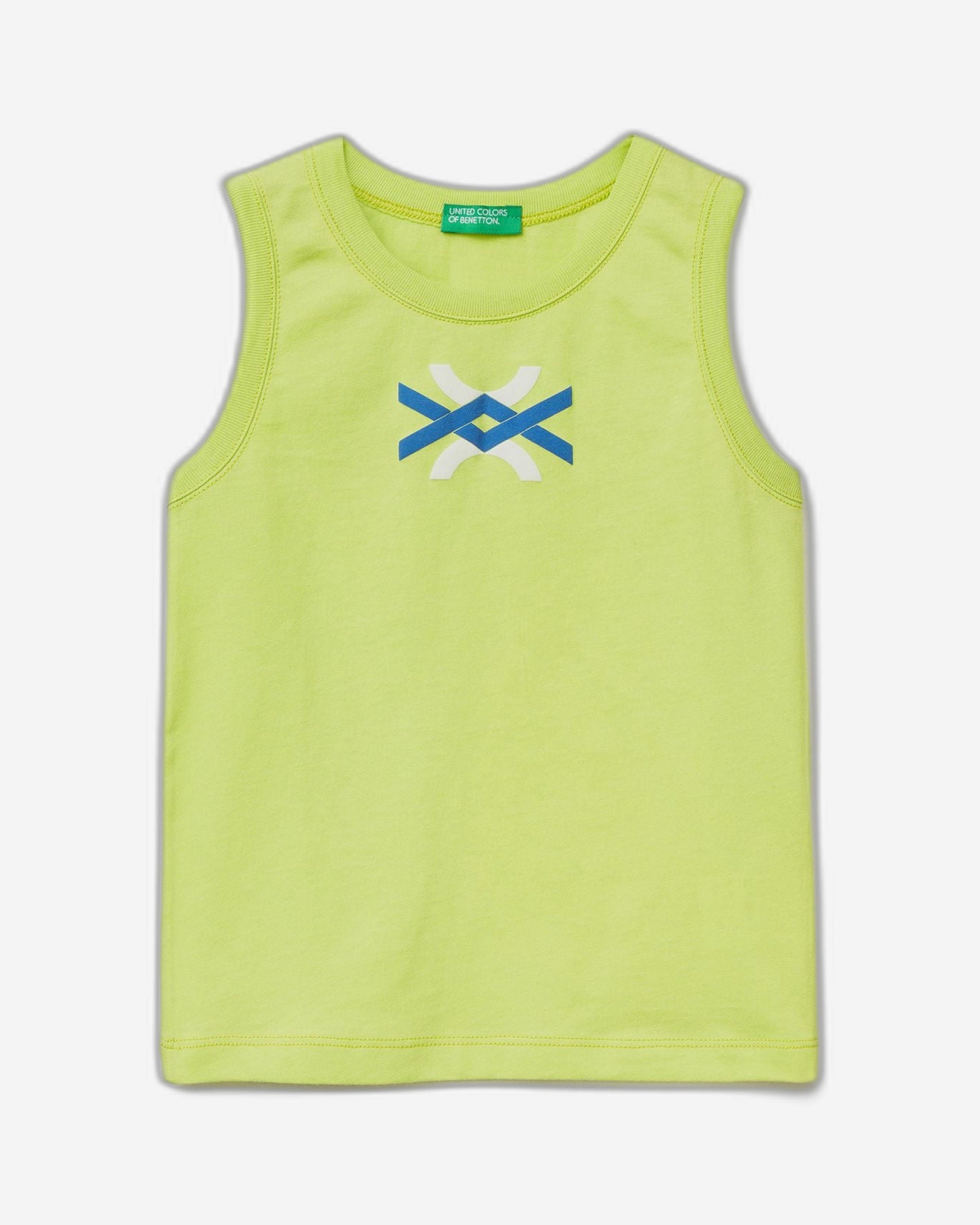 تانك توب مصنوع من القطن العضوي بنسبة 100% مع شعار