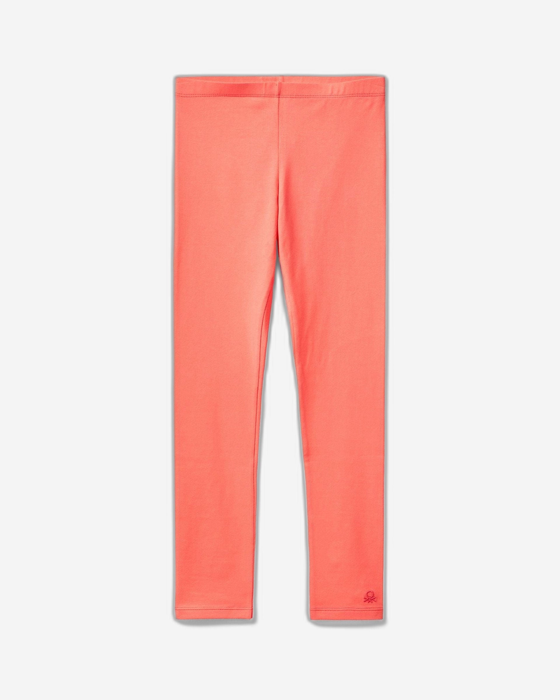 بنطال ضيق من القطن المرن مع شعار