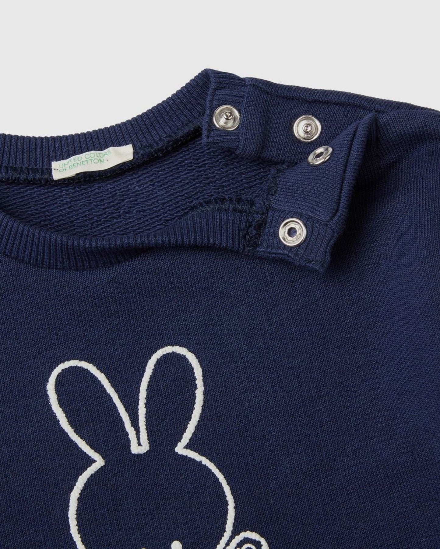 سويت شيرت ناعم من القطن العضوي مع طباعة