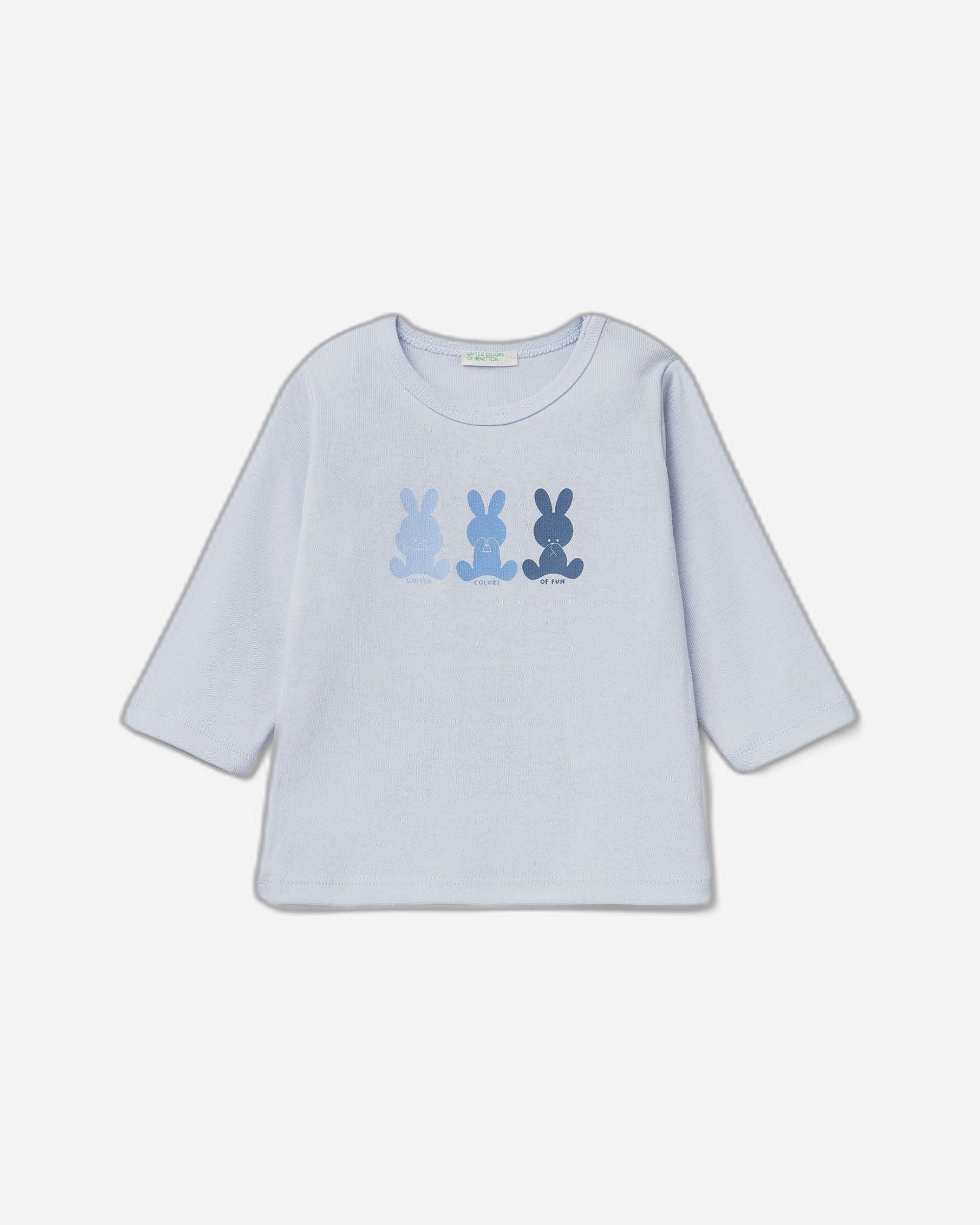 تي شيرت بأكمام طويلة مصنوع من القطن العضوي بنسبة 100%