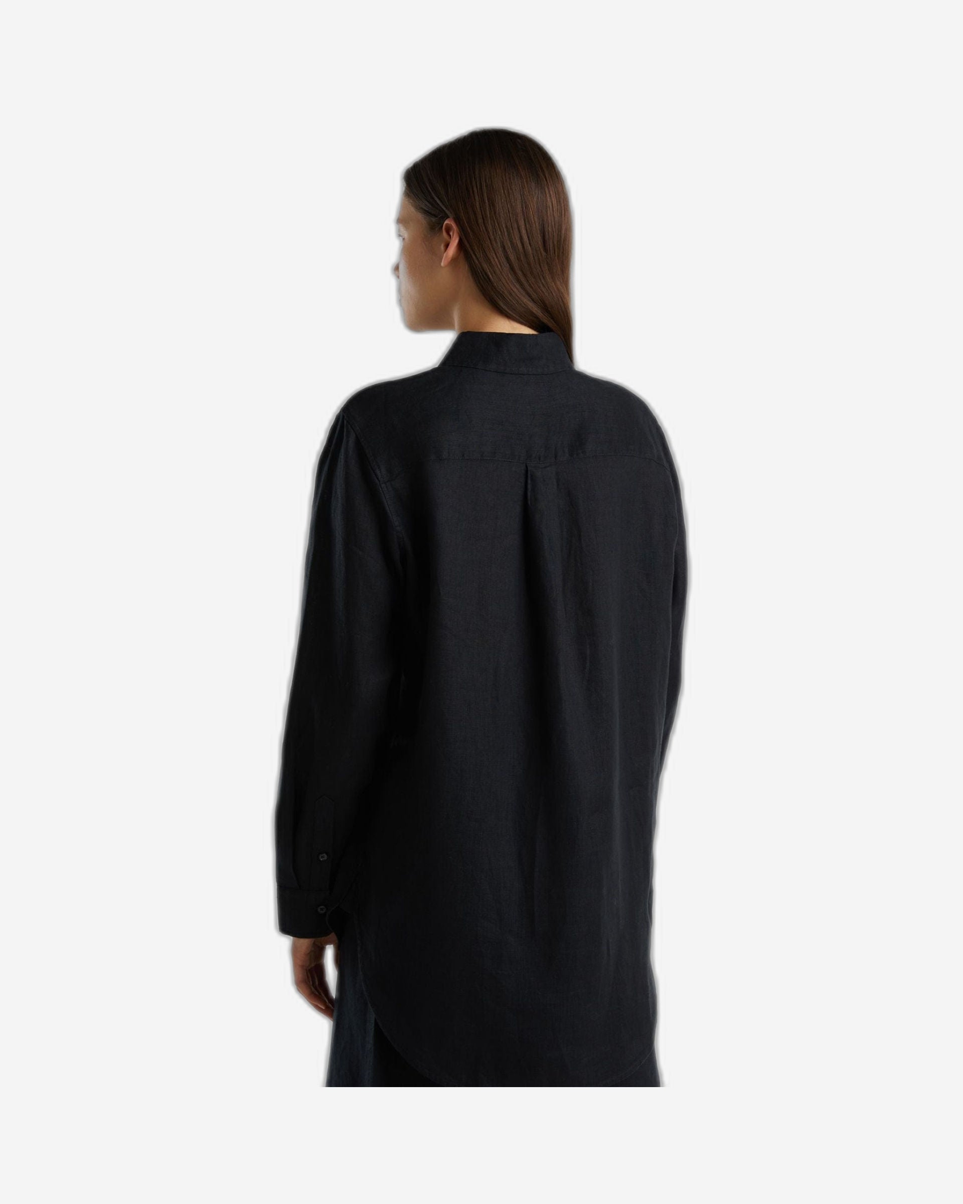 قميص طويل من الكتان الخالص