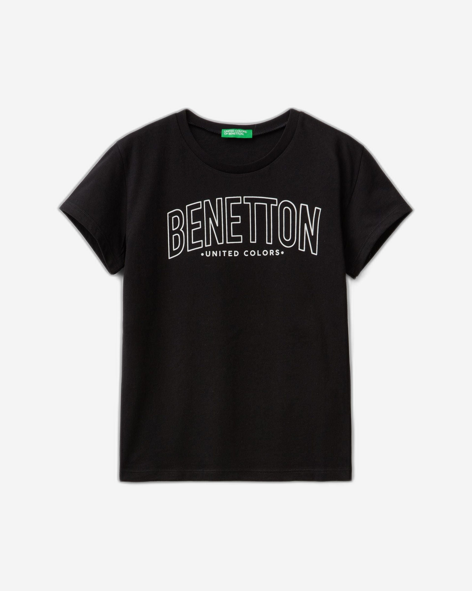 تي شيرت قطني 100% مع شعار