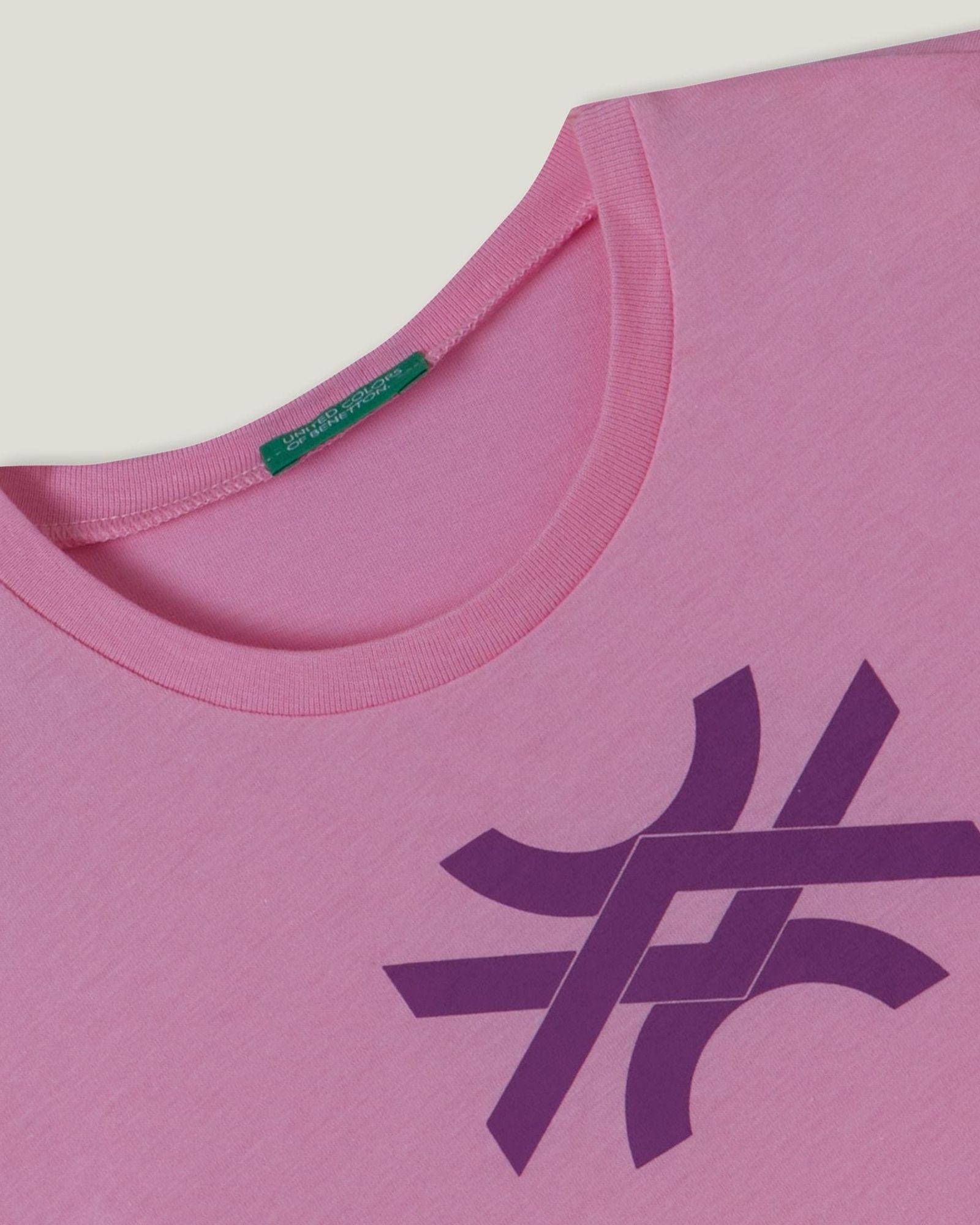 تي شيرت قطني 100% مع شعار