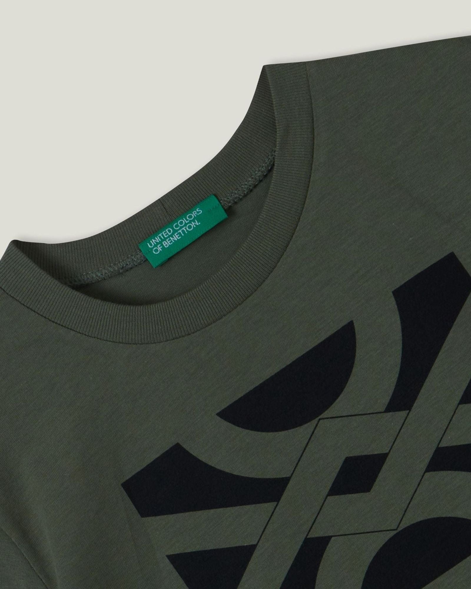 تي شيرت قطني 100% مع شعار