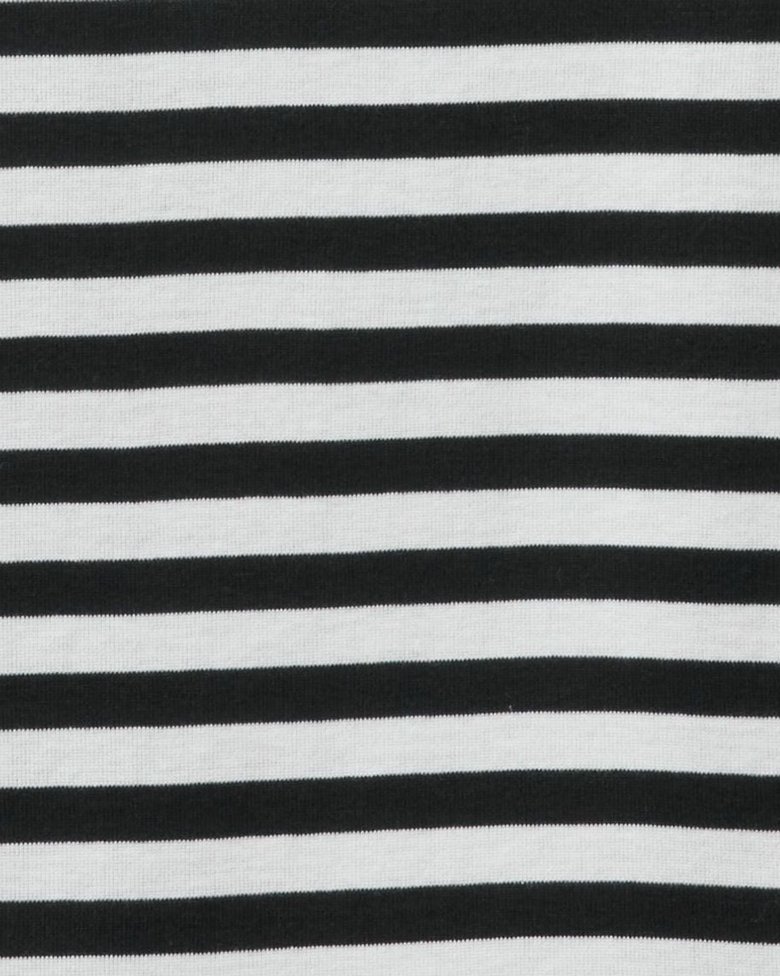 تي شيرت مخطط بأكمام 3/4 من القطن بنسبة 100%