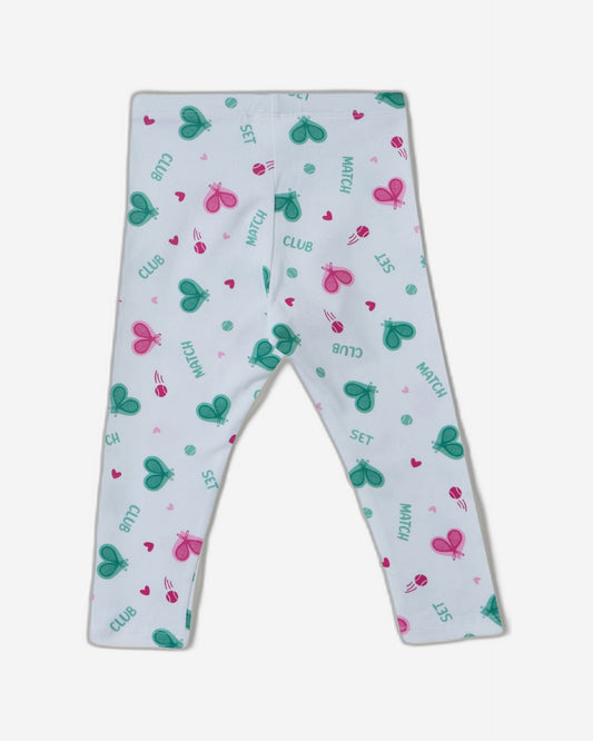 بنطال ضيق من القطن المرن بنقوش