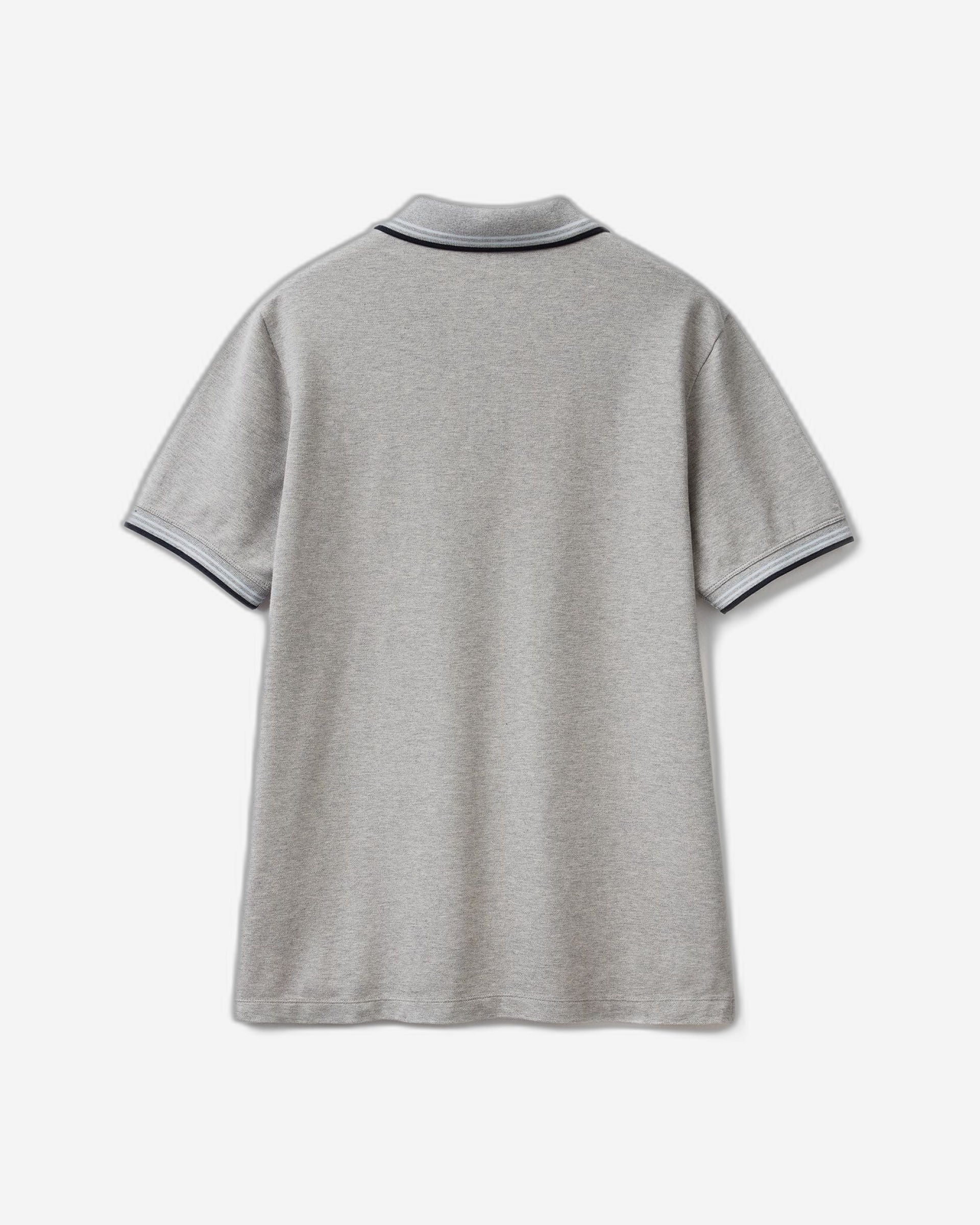 قميص بولو من القطن المطاطي بأكمام قصيرة