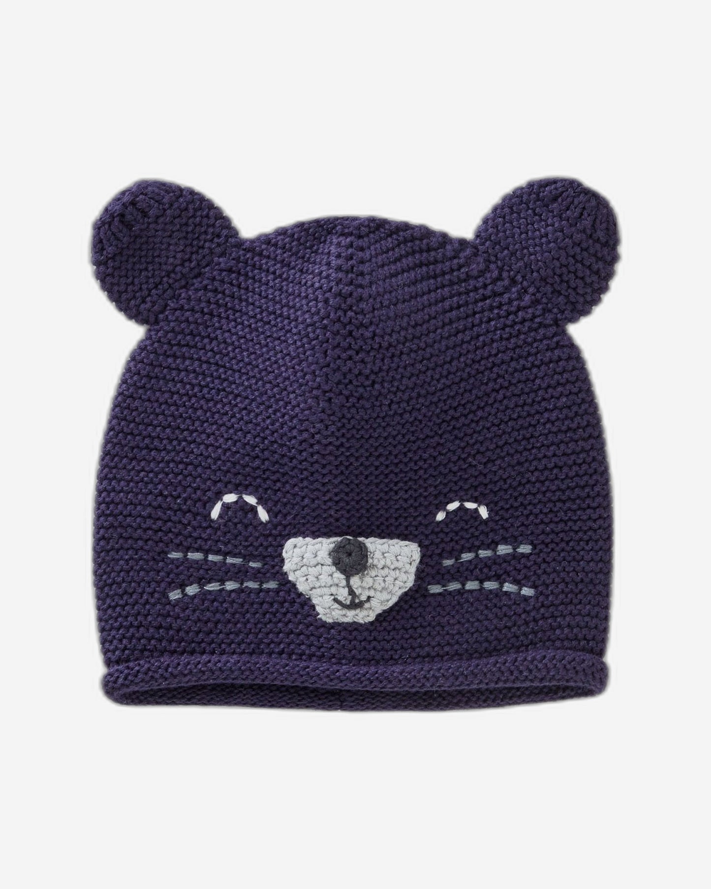 قبعة تريكو مع تطريز