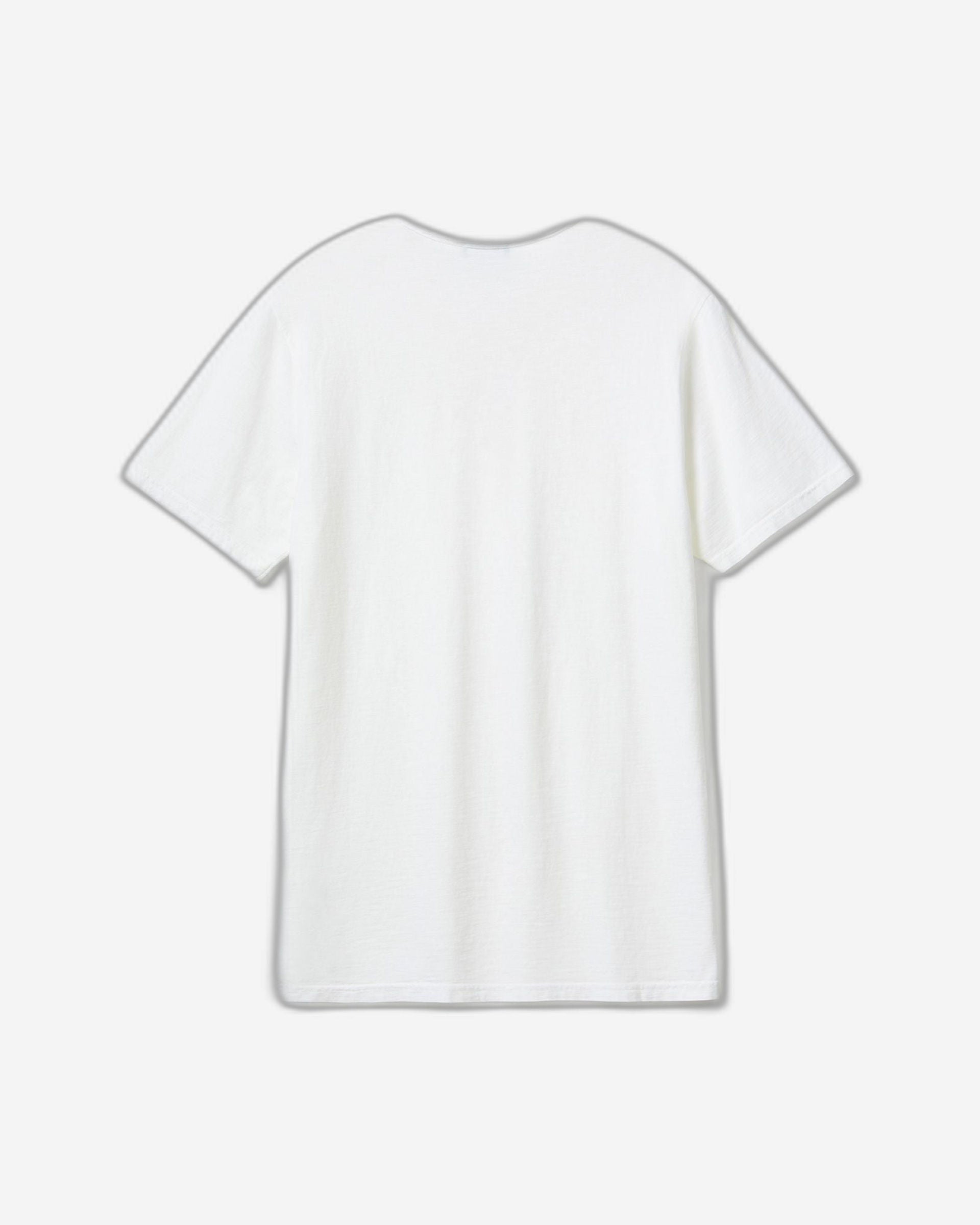 تي شيرت برقبة على شكل حرف V مصنوع من القطن بنسبة 100%