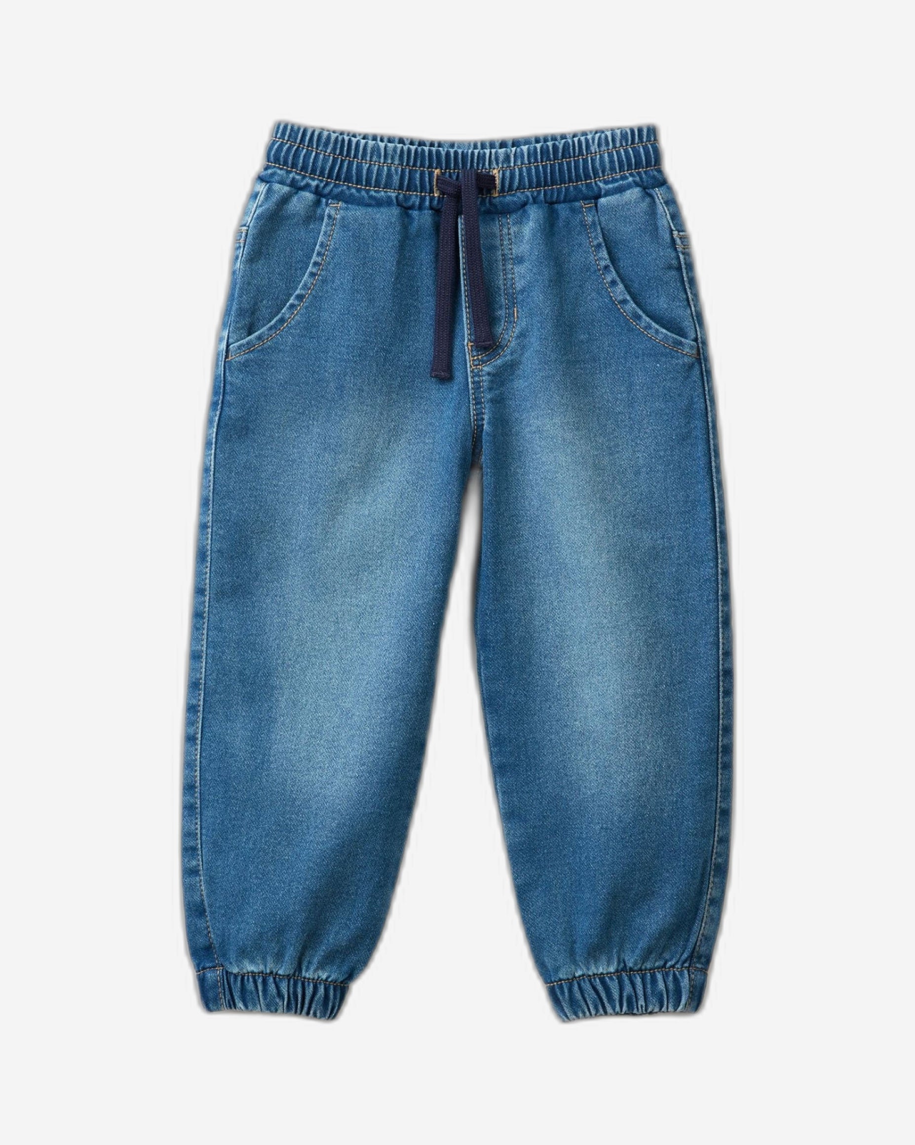 بنطلون رياضي رياضي بمظهر الجينز