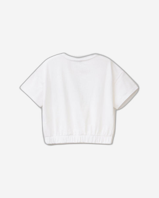 تي شيرت مطبوع عليه بريق