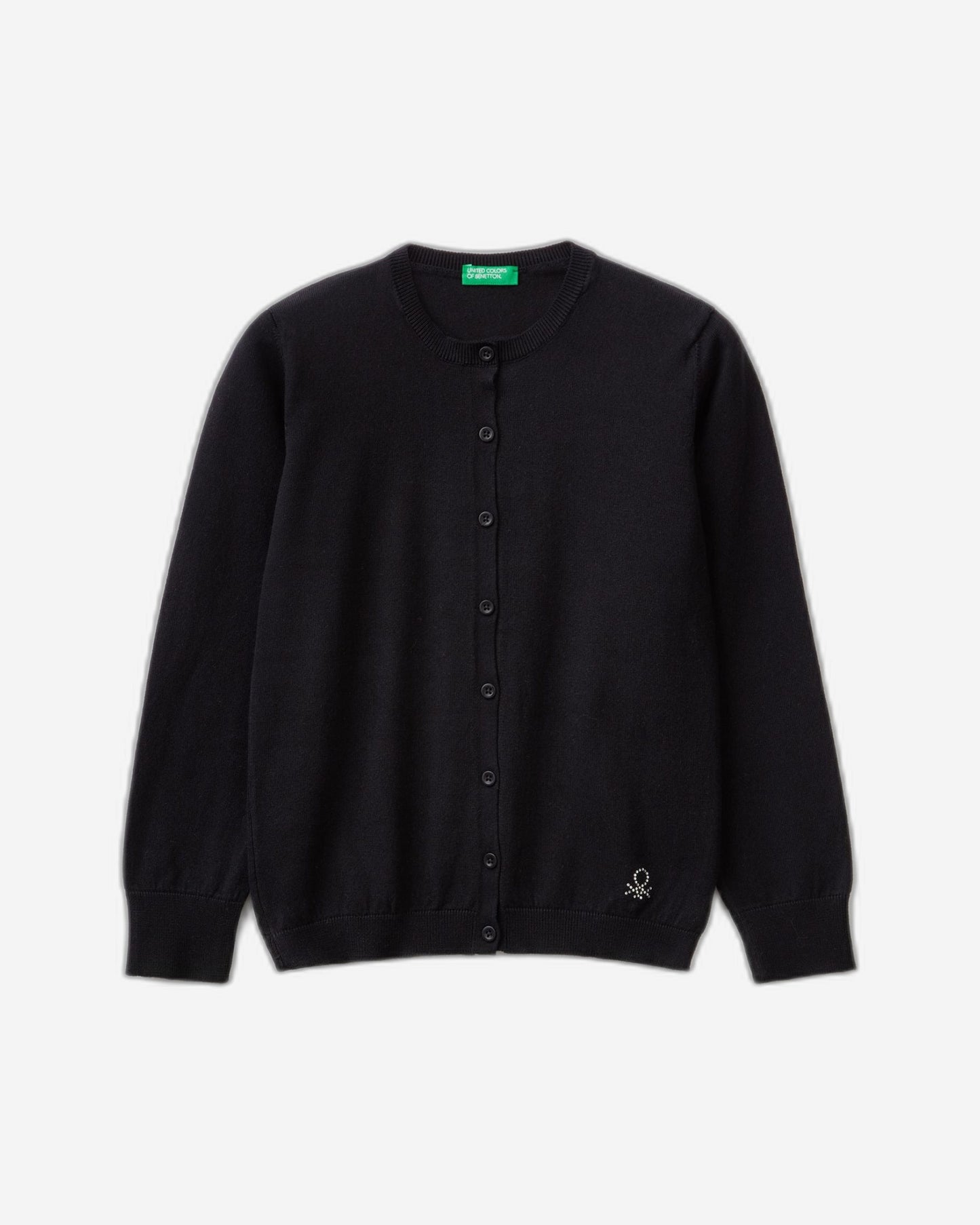 كارديجان برقبة دائرية من مزيج القطن